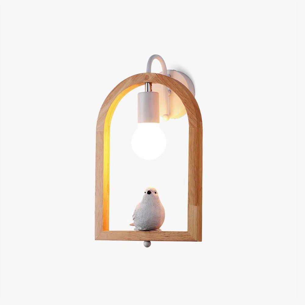 Cari Nordic Art Bird Resin Wall Light-Neutral Decor