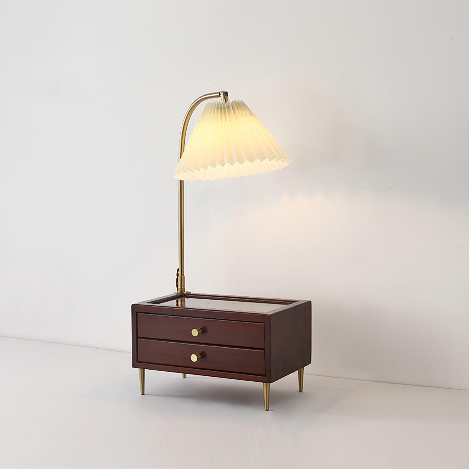 Fold Classic Fabric Table Lamp-Neutral Decor