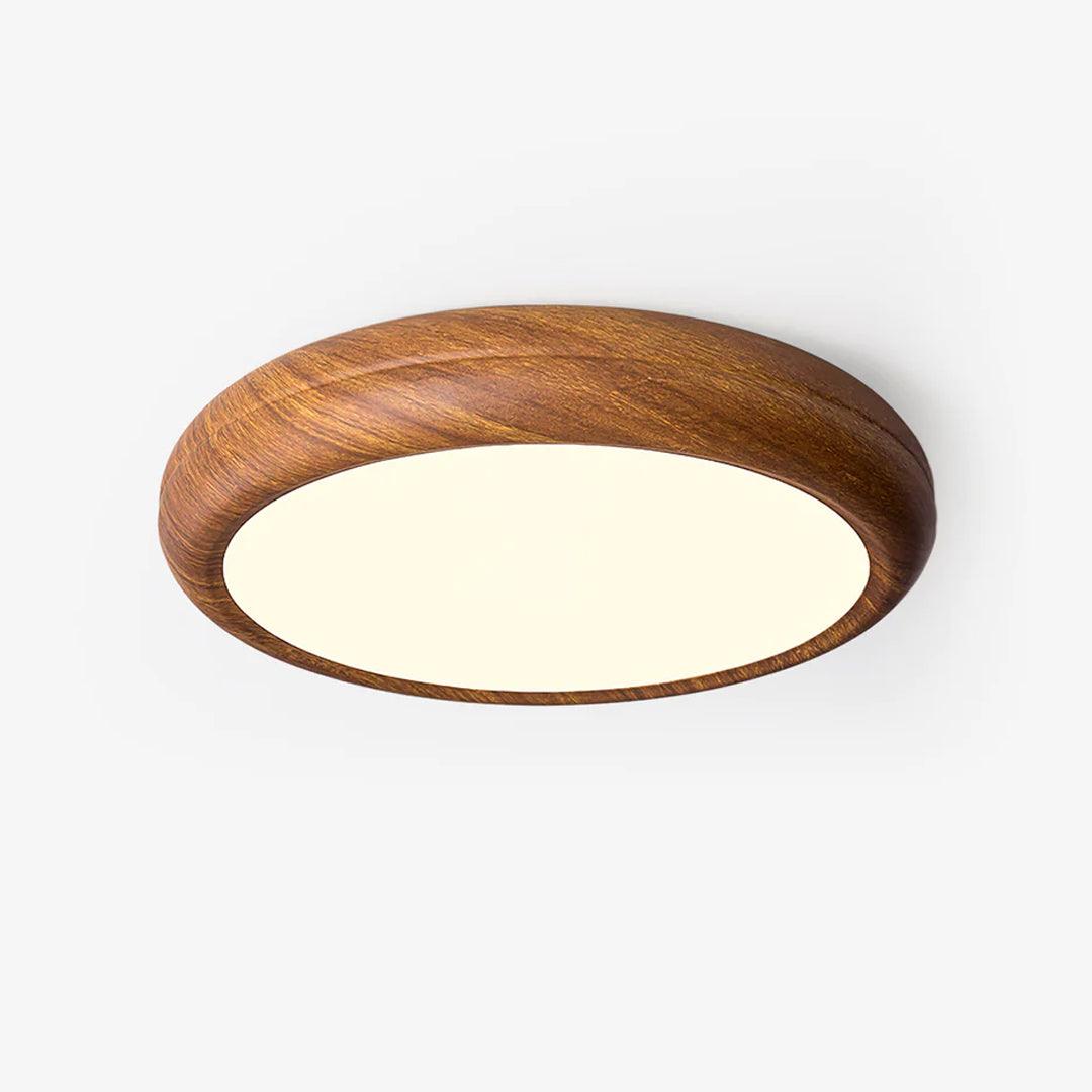 Bexley Ceiling Light Woodgrain Acrylic Round-Neutral Decor
