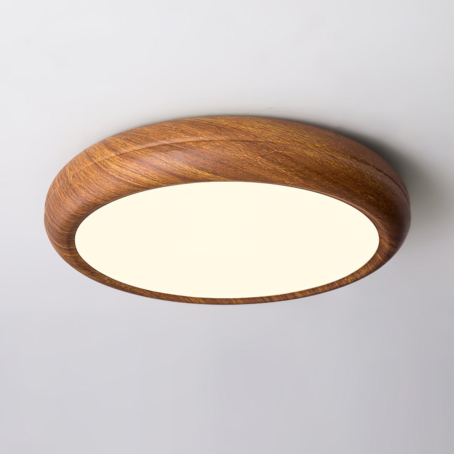 Orbis Wood Wood Grain Round Ceiling  Light