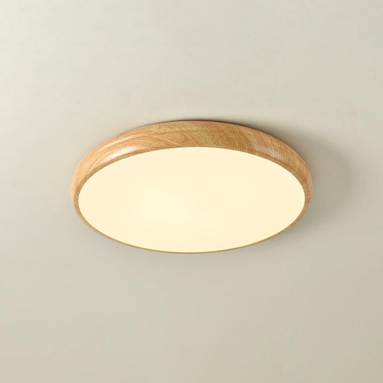 Bexley Ceiling Light Woodgrain Acrylic Round-Neutral Decor