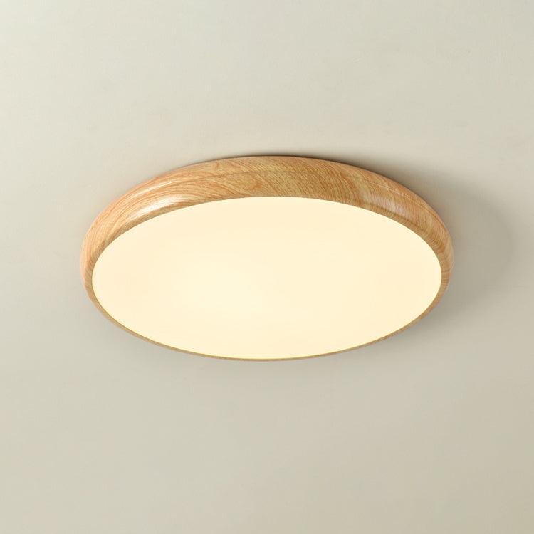 Bexley Ceiling Light Woodgrain Acrylic Round-Neutral Decor