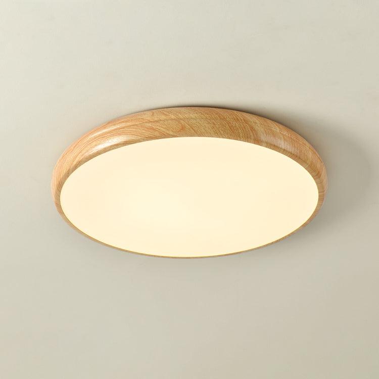 Bexley Ceiling Light Woodgrain Acrylic Round-Neutral Decor