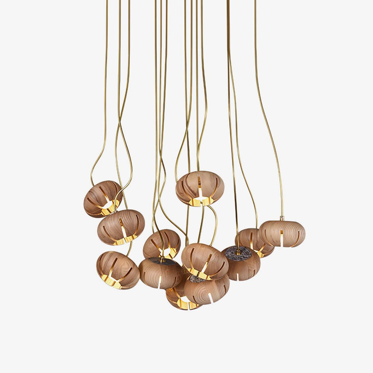 Zasorir Sculptural Marble Cluster Pendant Light-Neutral Decor