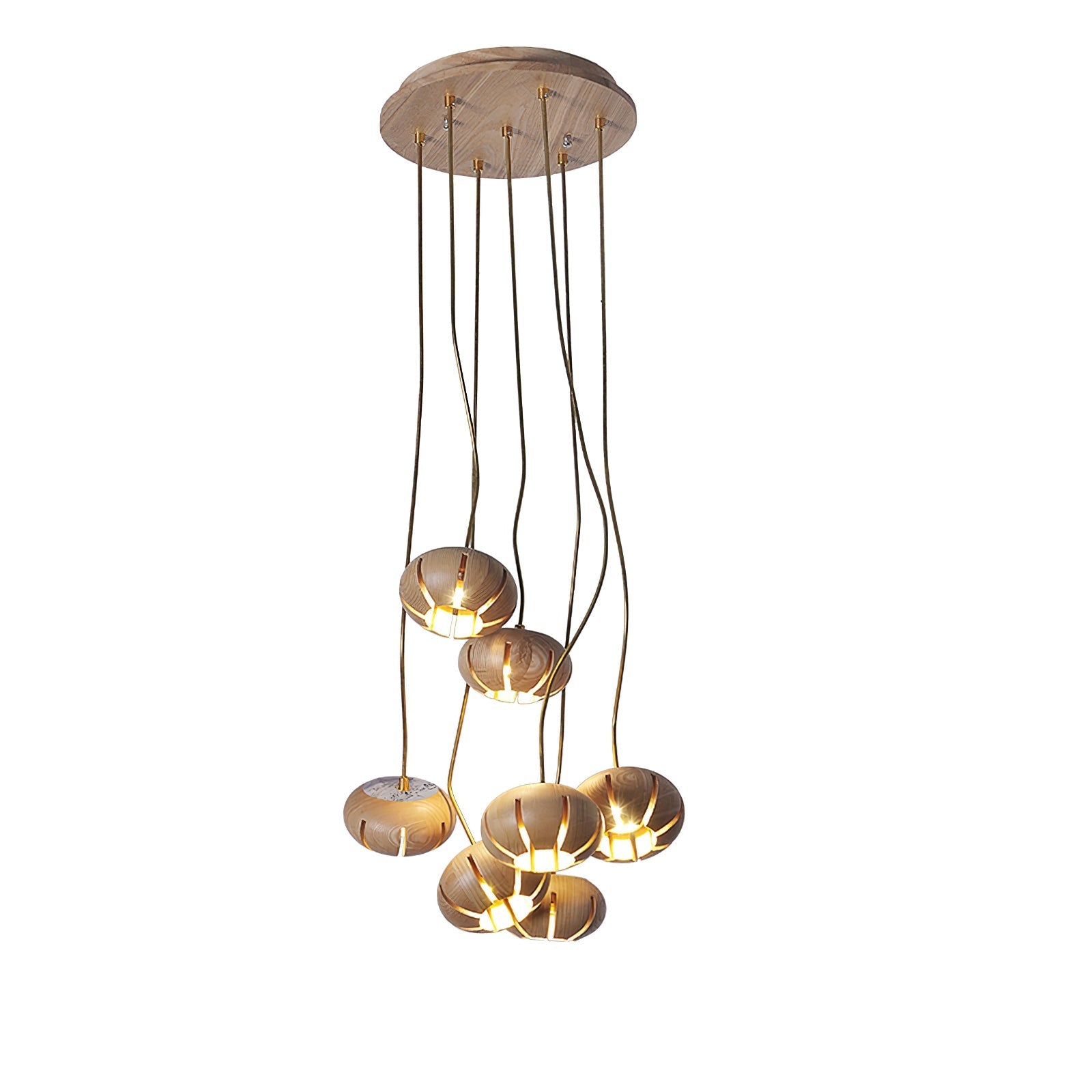 Zasorir Sculptural Marble Cluster Pendant Light-Neutral Decor