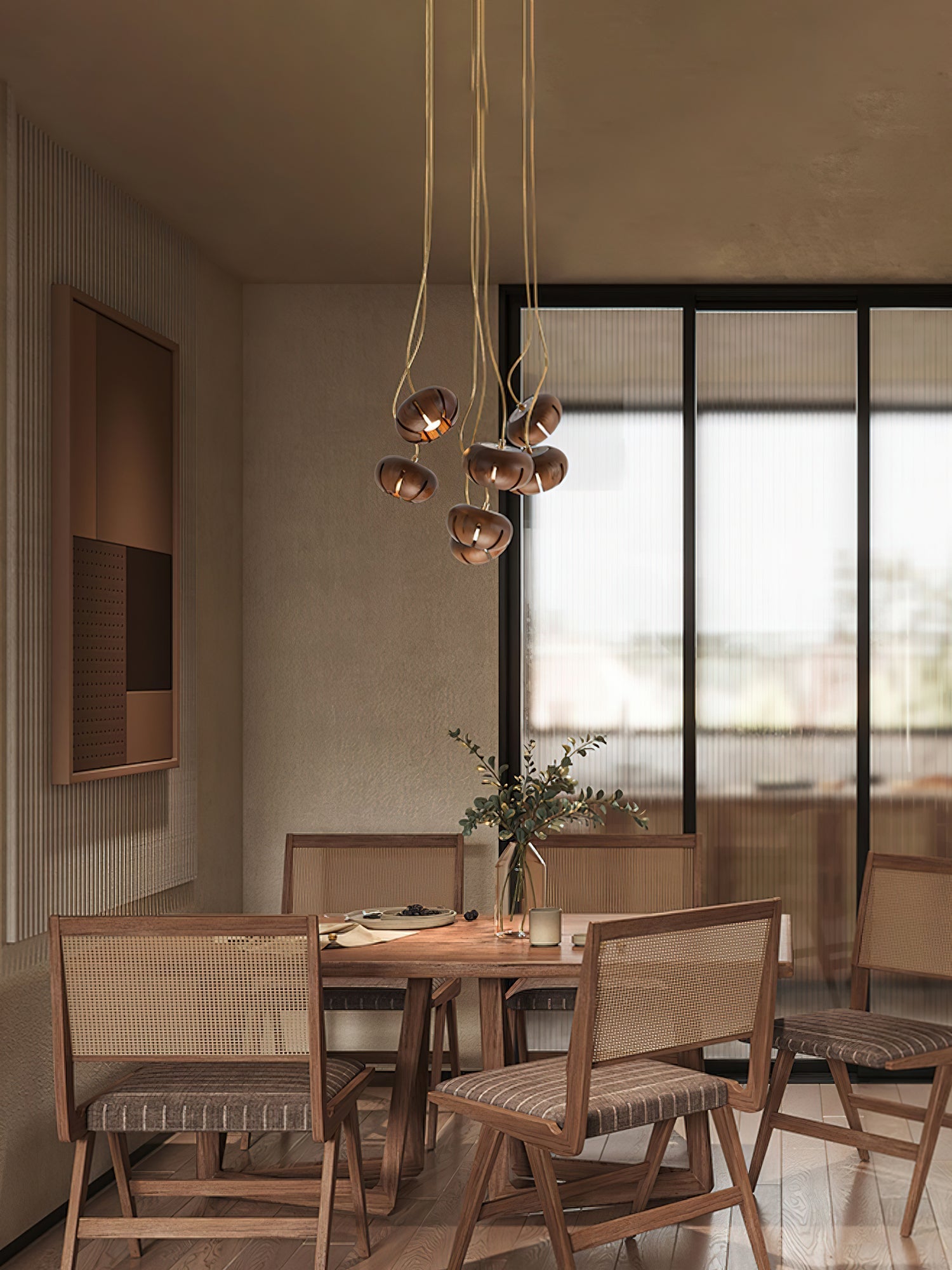 Zasorir Sculptural Marble Cluster Pendant Light-Neutral Decor
