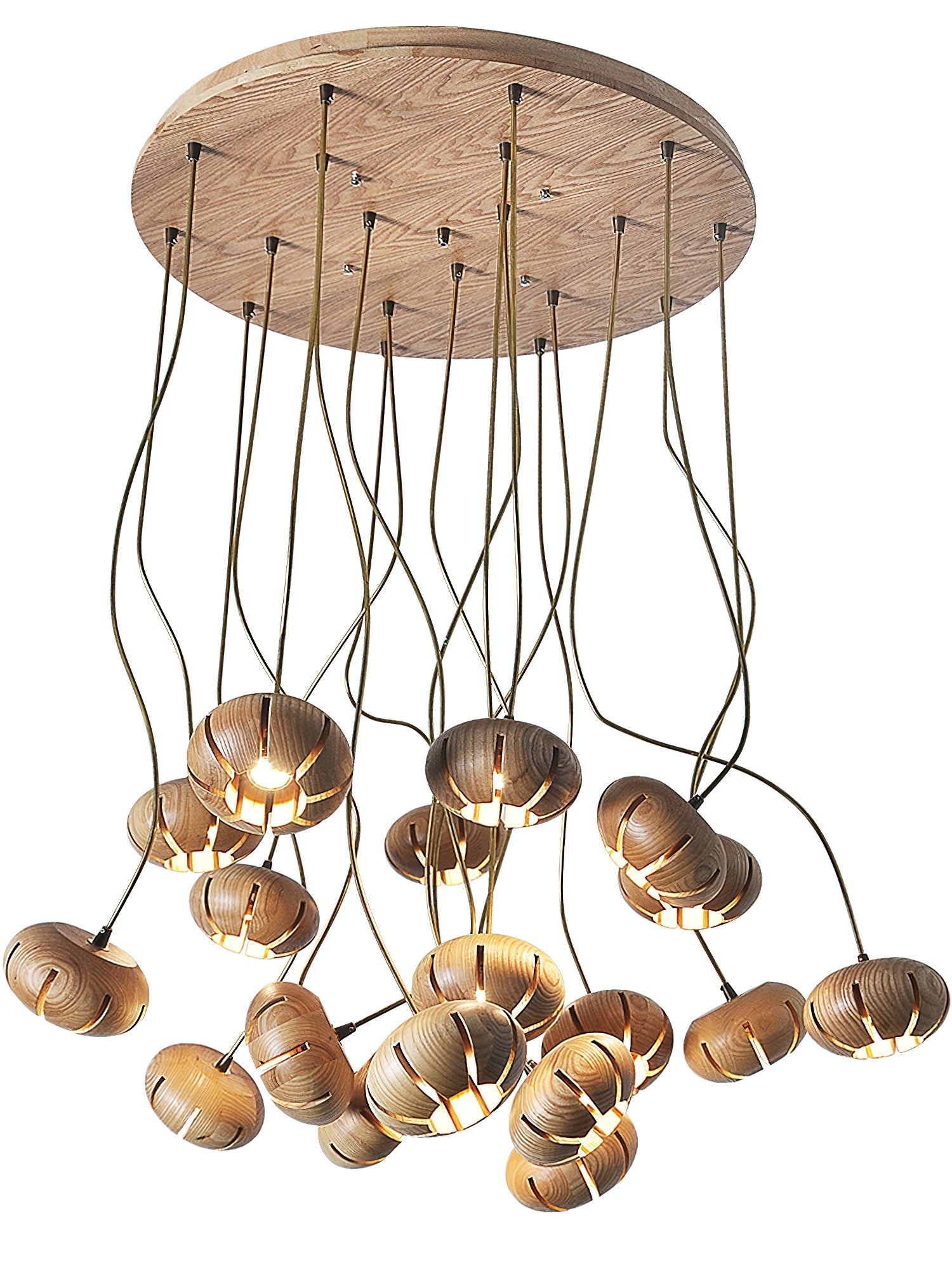 Zasorir Sculptural Marble Cluster Pendant Light-Neutral Decor