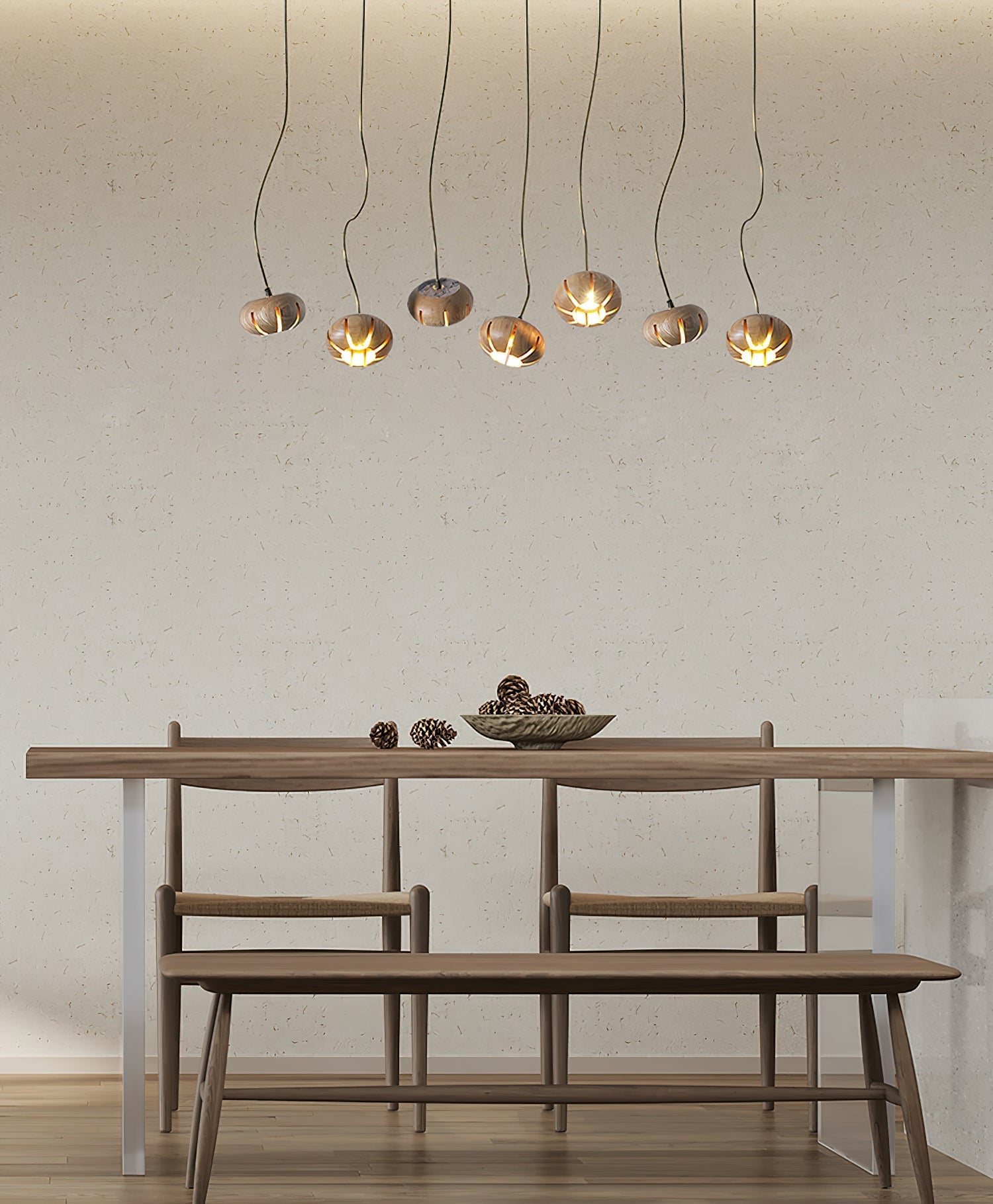 Zasorir Sculptural Marble Cluster Pendant Light-Neutral Decor