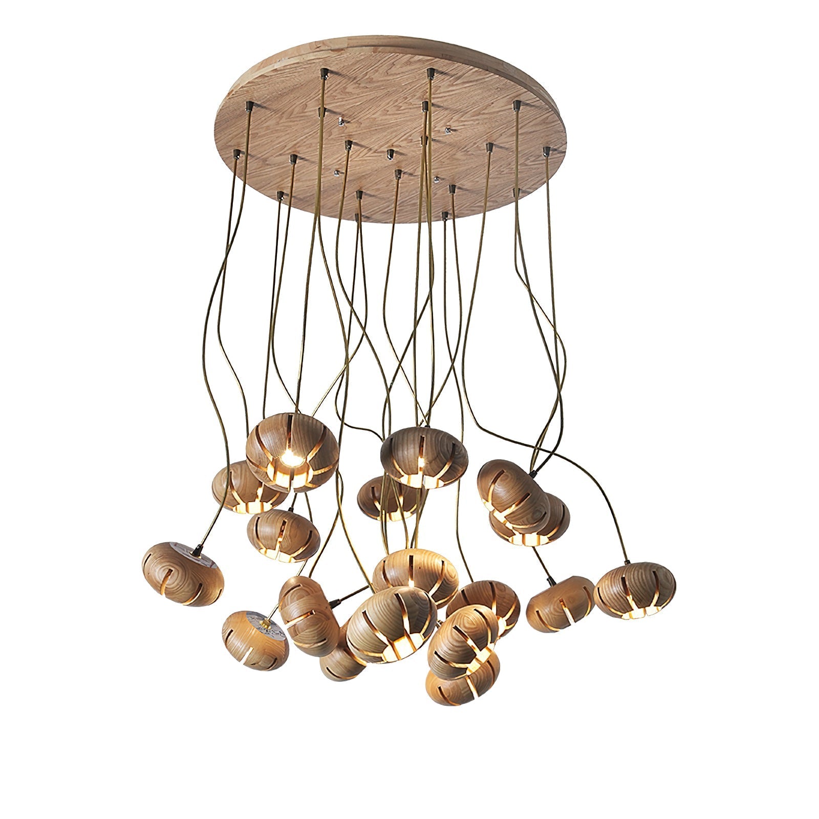 Zasorir Sculptural Marble Cluster Pendant Light-Neutral Decor