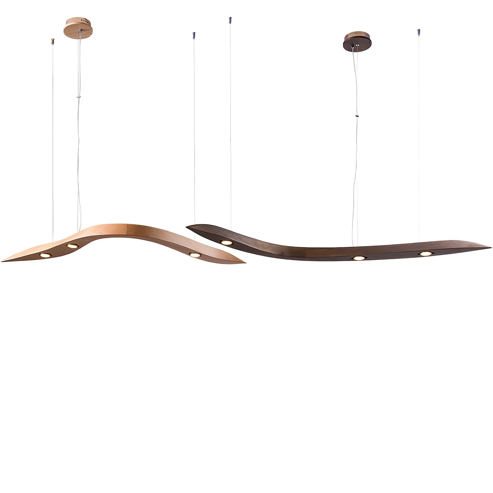Queral Flow Minimalist Wood Pendant Lamp-Neutral Decor