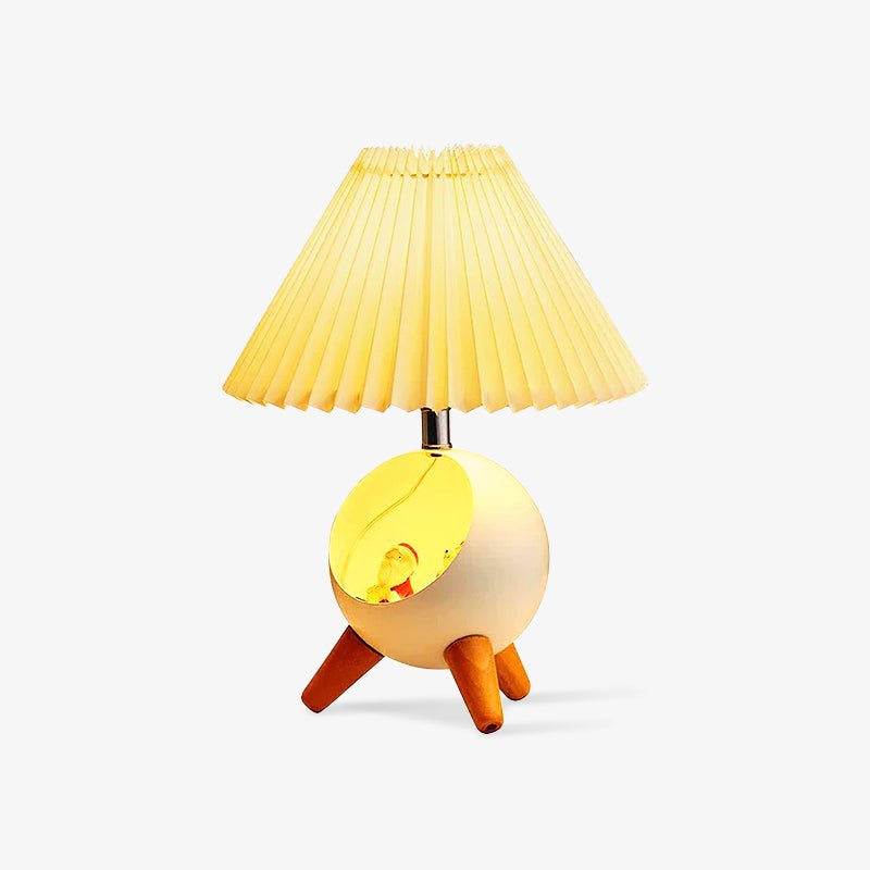 Hazelle Modern Fabric Table Lamp-Neutral Decor