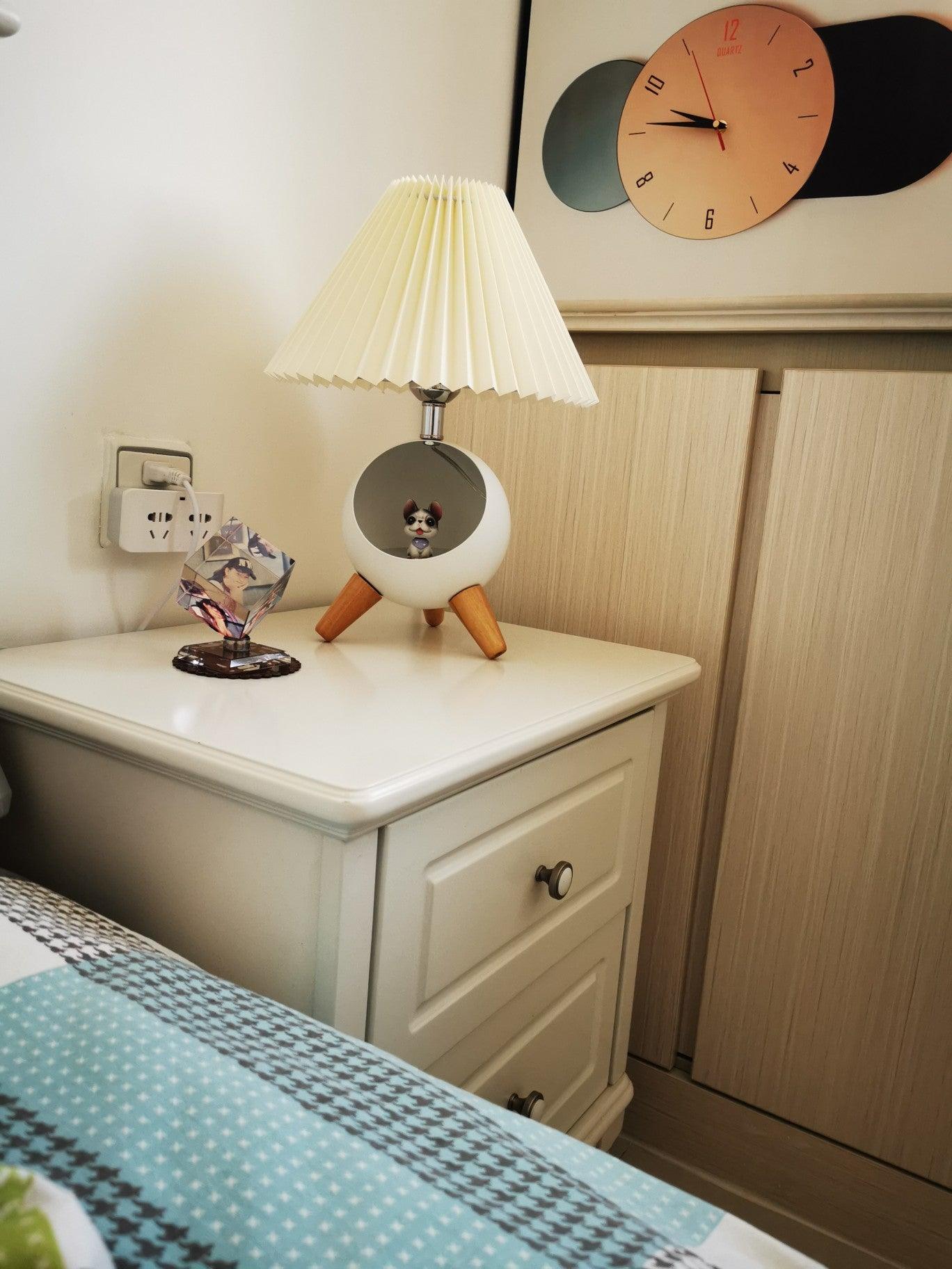 Hazelle Modern Fabric Table Lamp-Neutral Decor