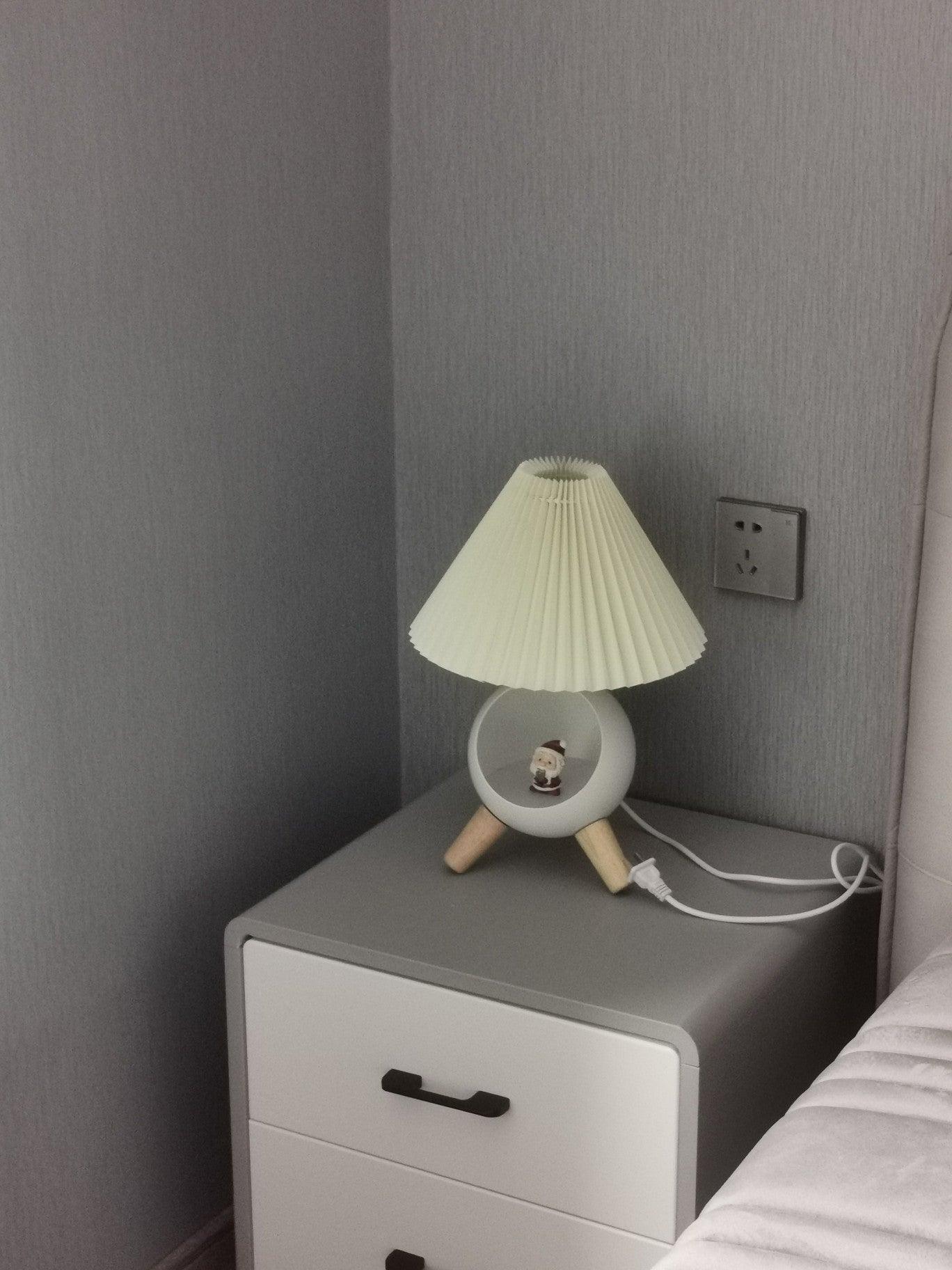 Hazelle Modern Fabric Table Lamp-Neutral Decor