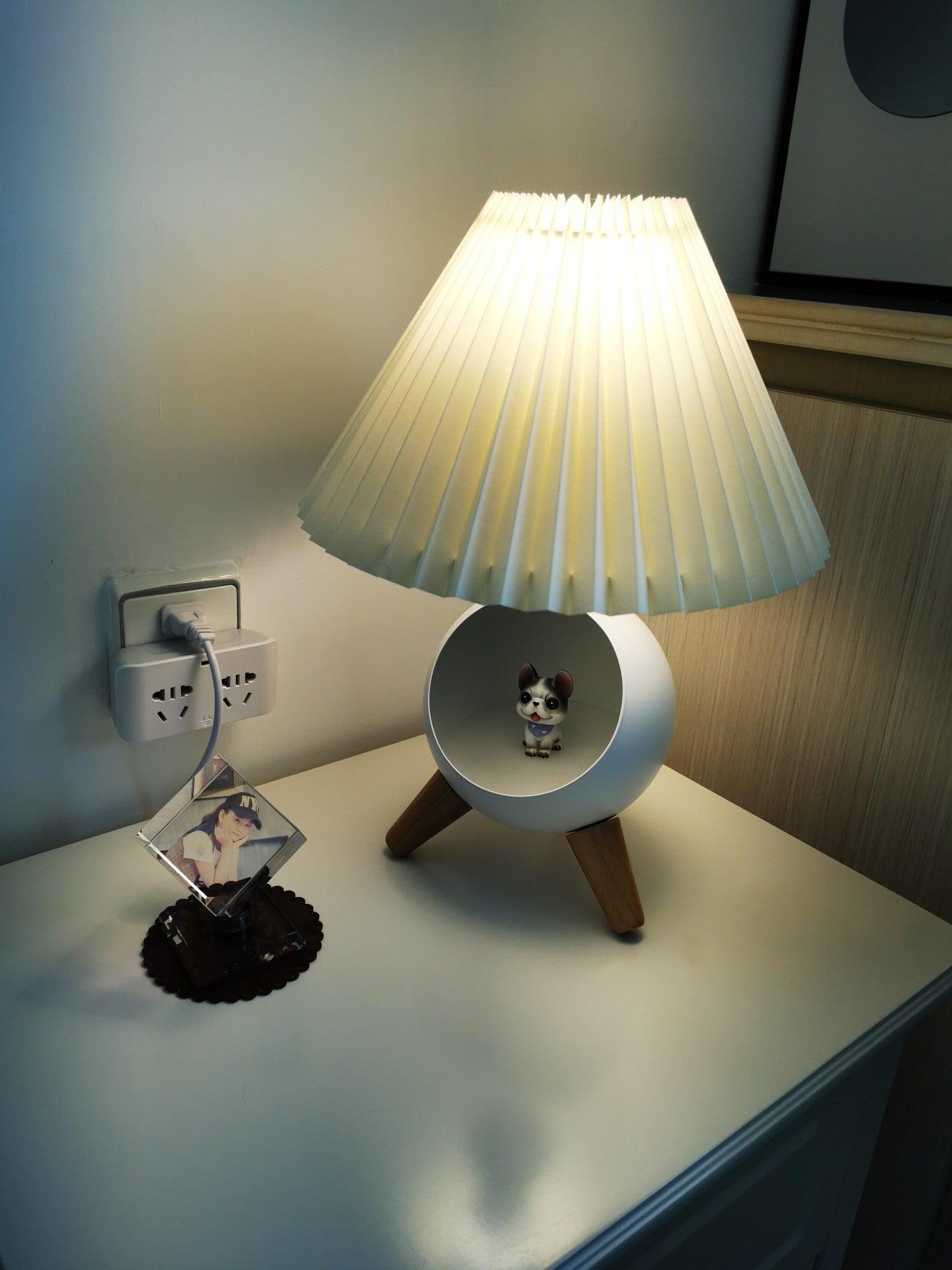 Hazelle Modern Fabric Table Lamp-Neutral Decor