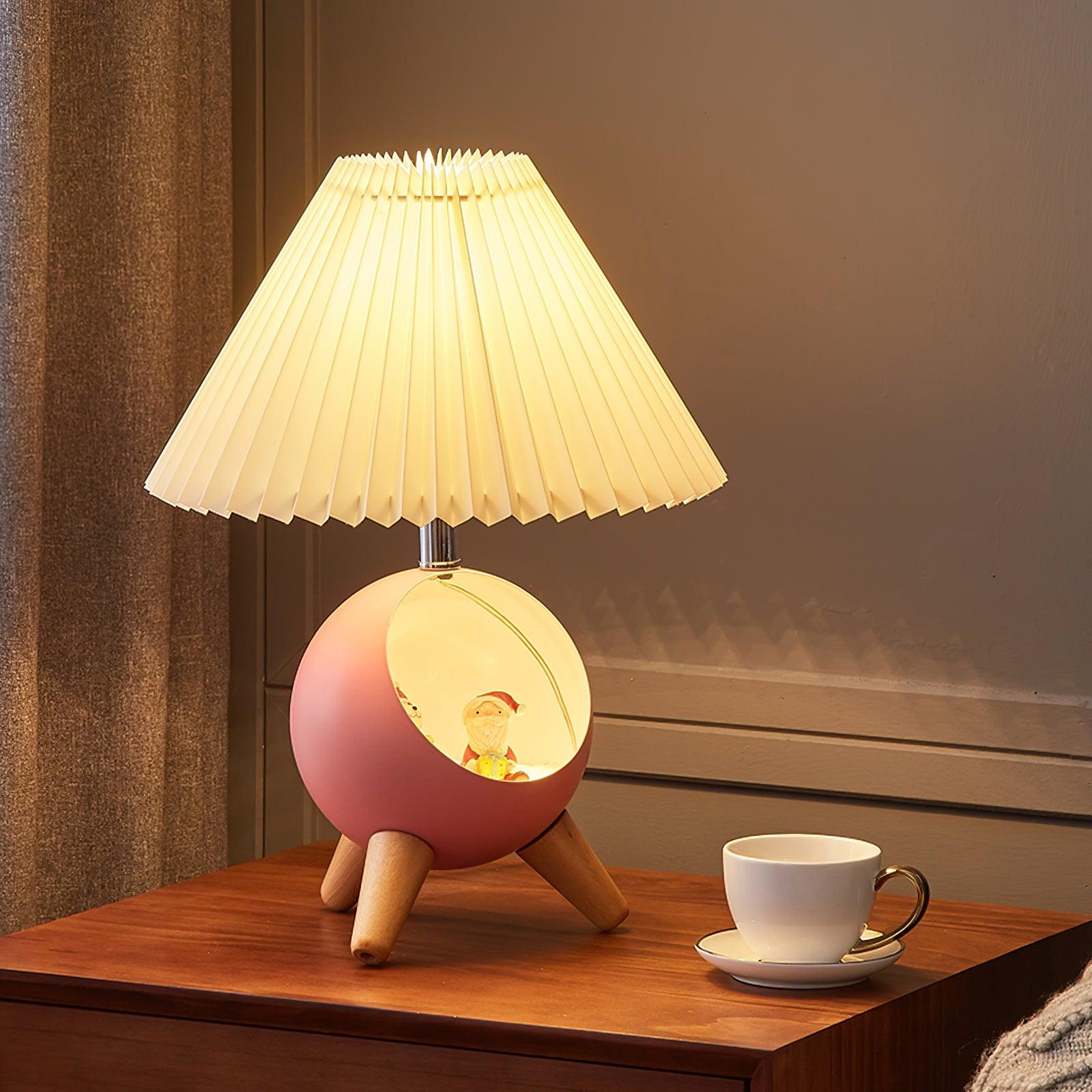 Hazelle Modern Fabric Table Lamp-Neutral Decor