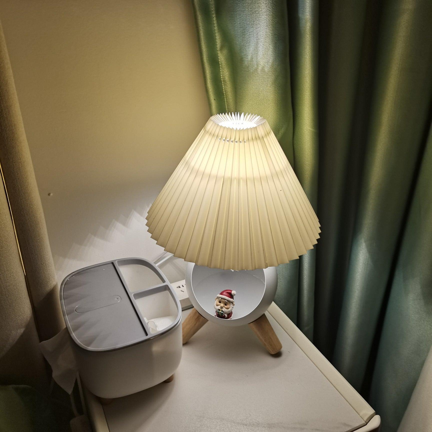 Hazelle Modern Fabric Table Lamp-Neutral Decor