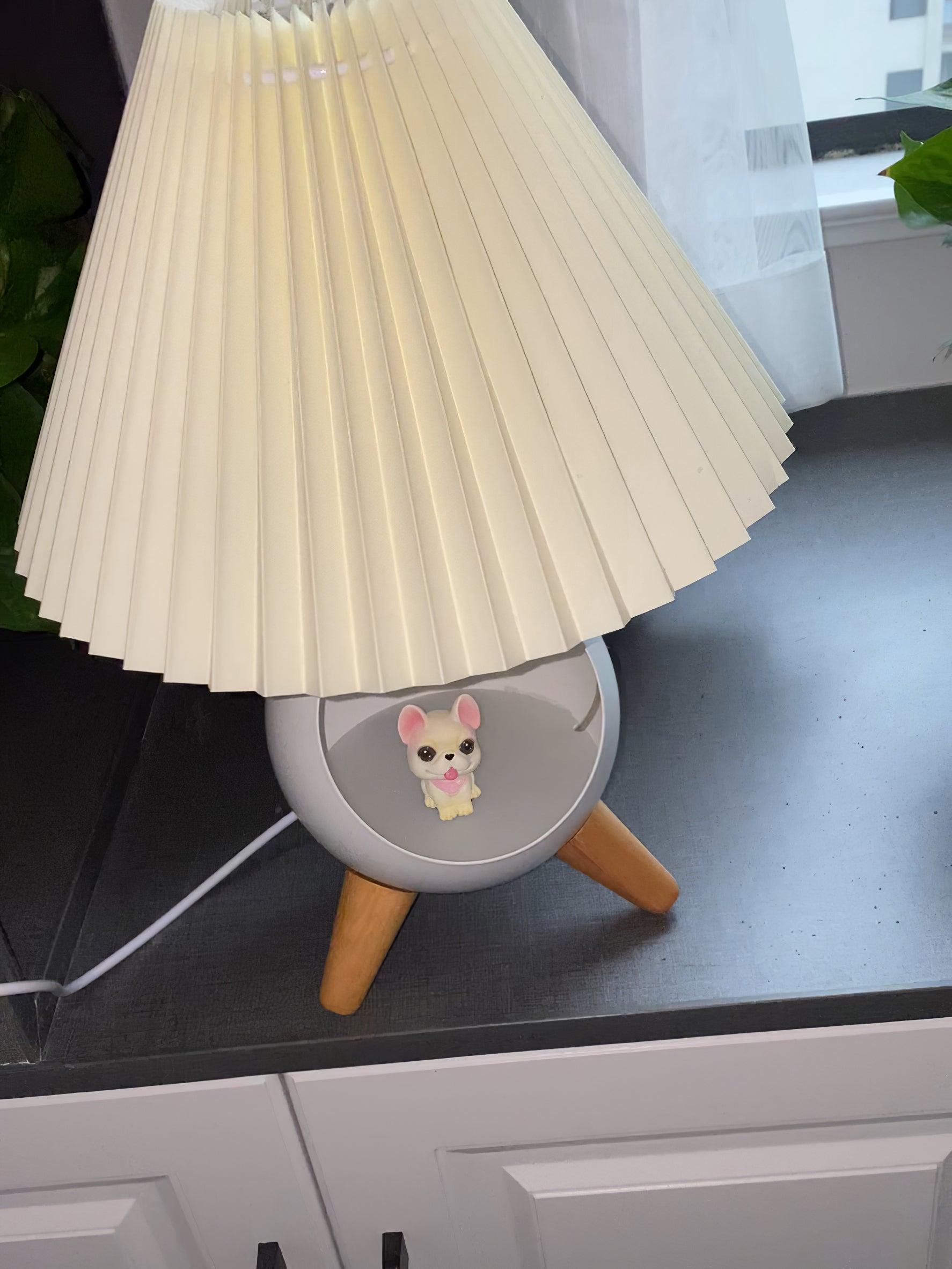 Hazelle Modern Fabric Table Lamp-Neutral Decor