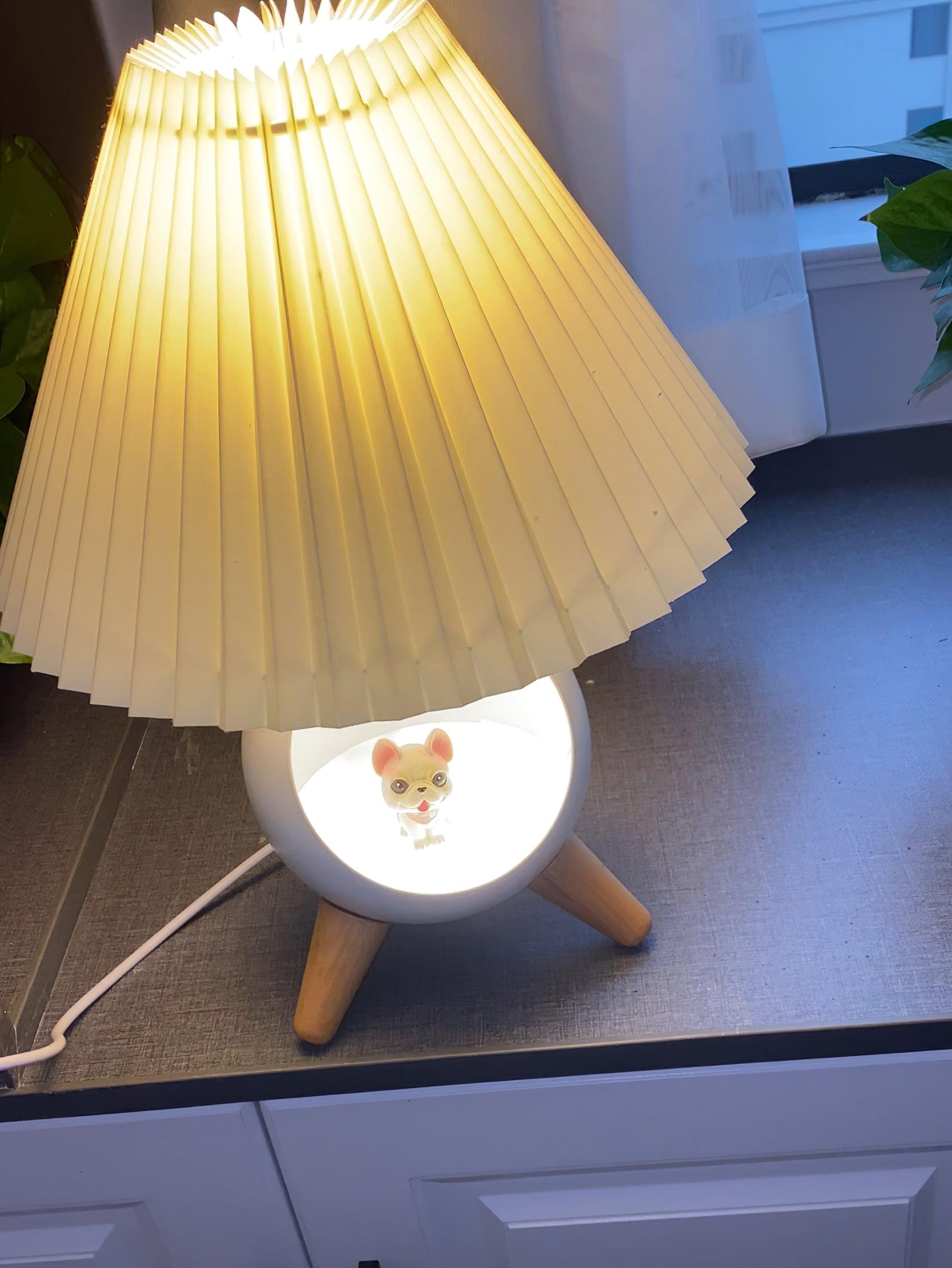 Hazelle Modern Fabric Table Lamp-Neutral Decor