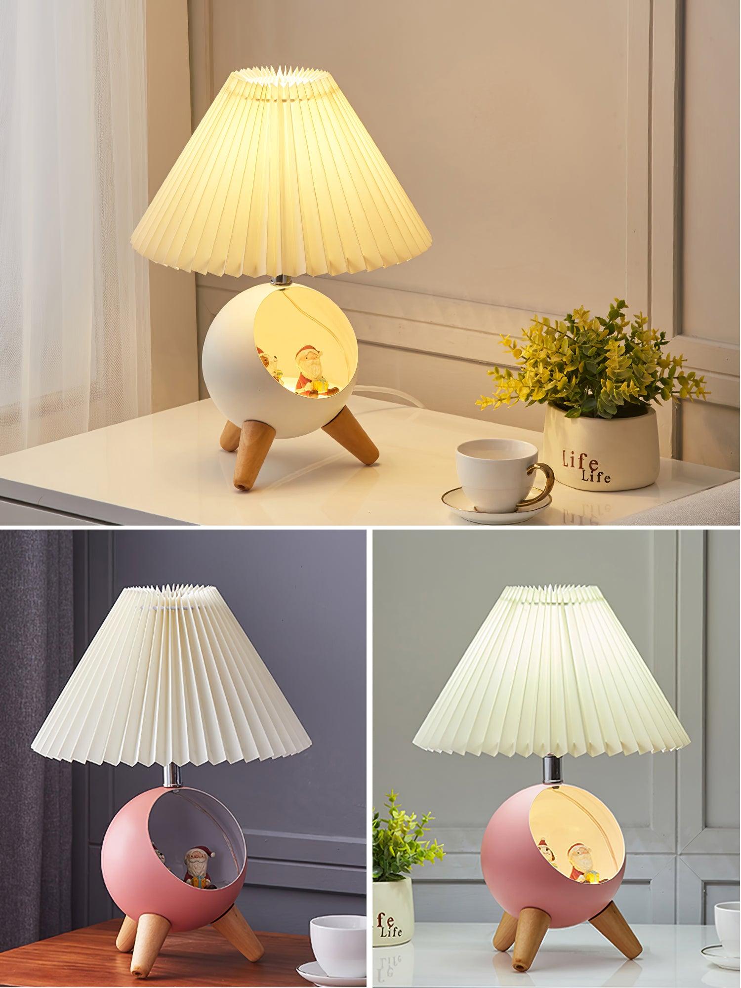 Hazelle Modern Fabric Table Lamp-Neutral Decor