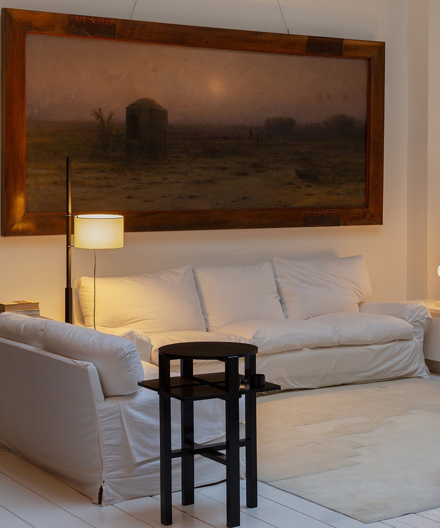 Jex Wood Fabric Floor Lamp-Neutral Decor