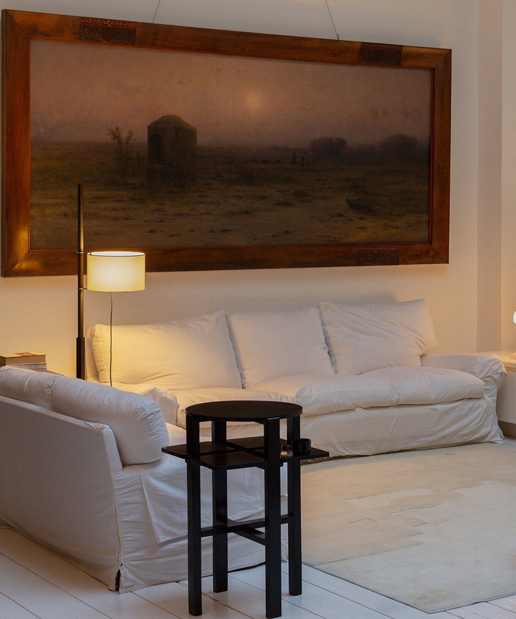 Jex Wood Fabric Floor Lamp-Neutral Decor