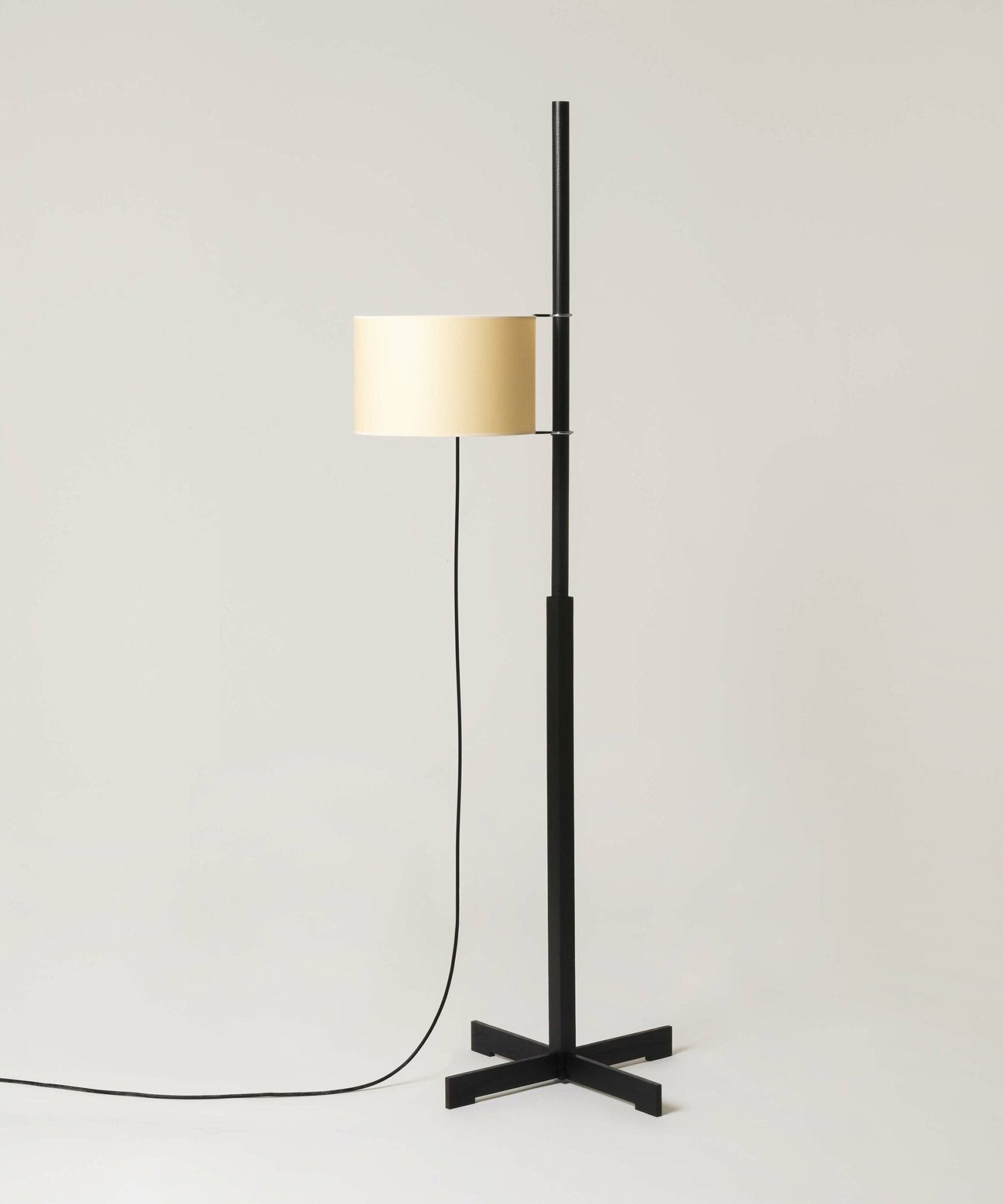 Jex Wood Fabric Floor Lamp-Neutral Decor