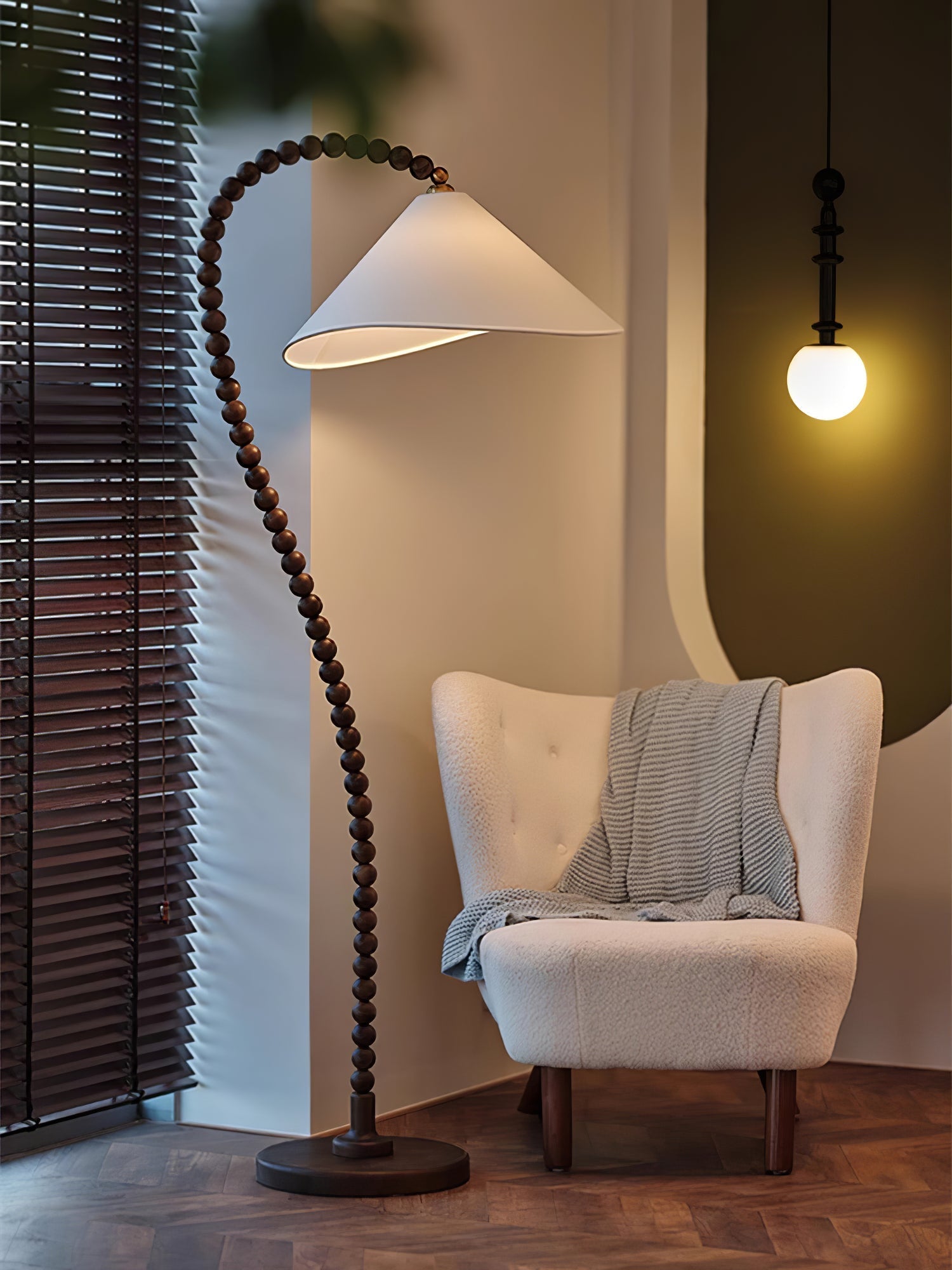 Nadia Modern Wood Floor Lamp-Neutral Decor
