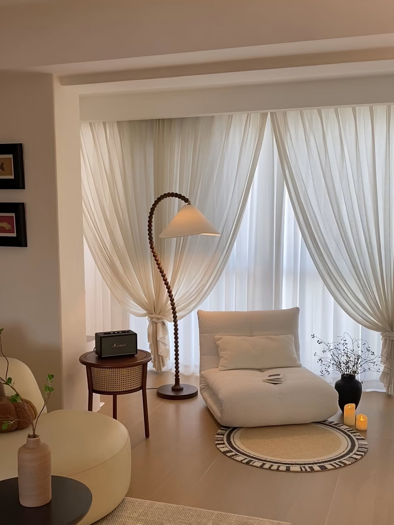 Nadia Modern Wood Floor Lamp-Neutral Decor