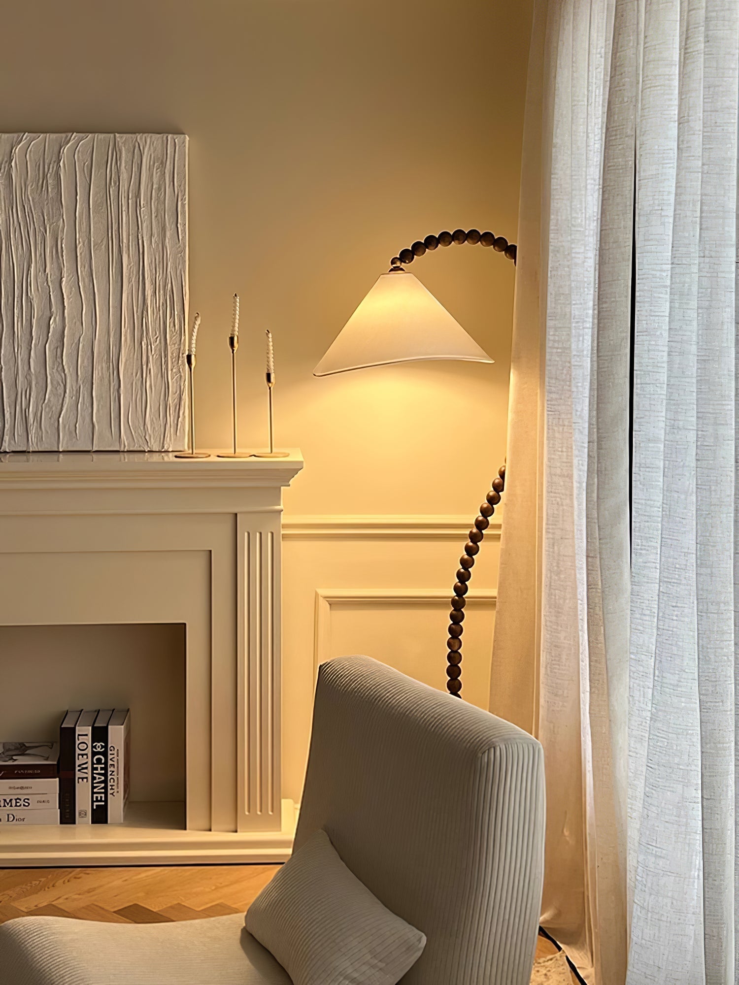 Nadia Modern Wood Floor Lamp-Neutral Decor
