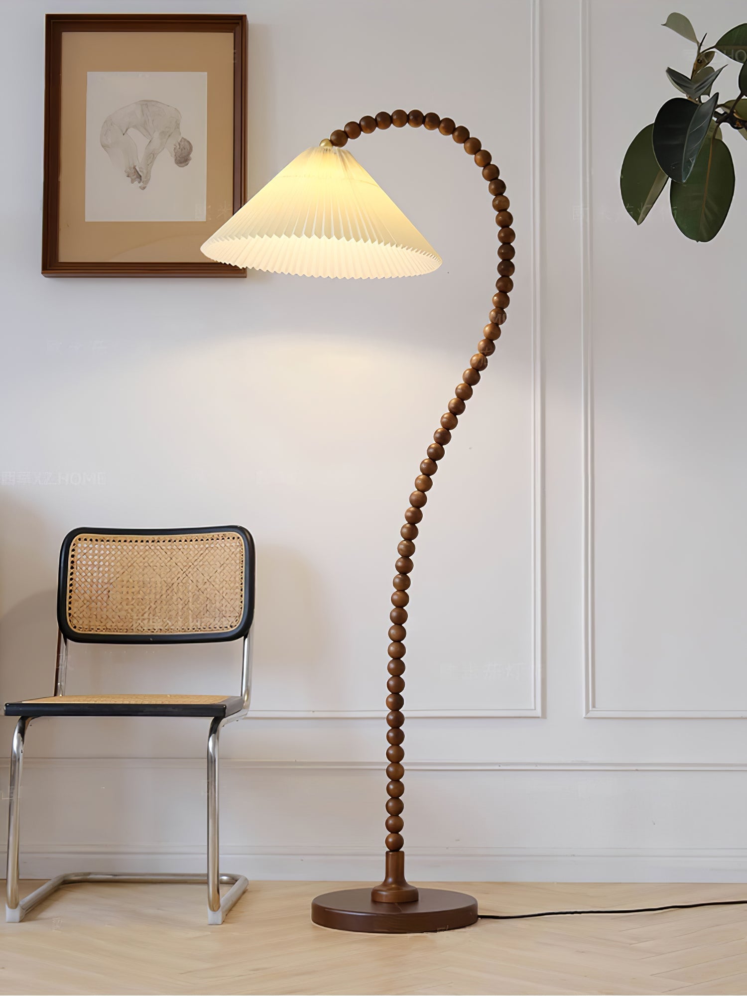 Nadia Modern Wood Floor Lamp-Neutral Decor