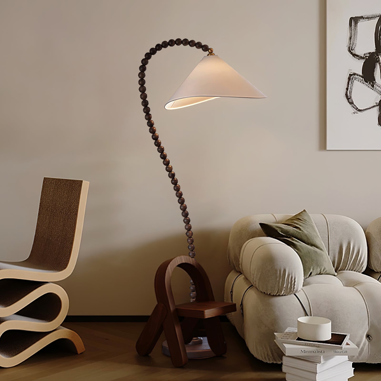 Nadia Modern Wood Floor Lamp-Neutral Decor