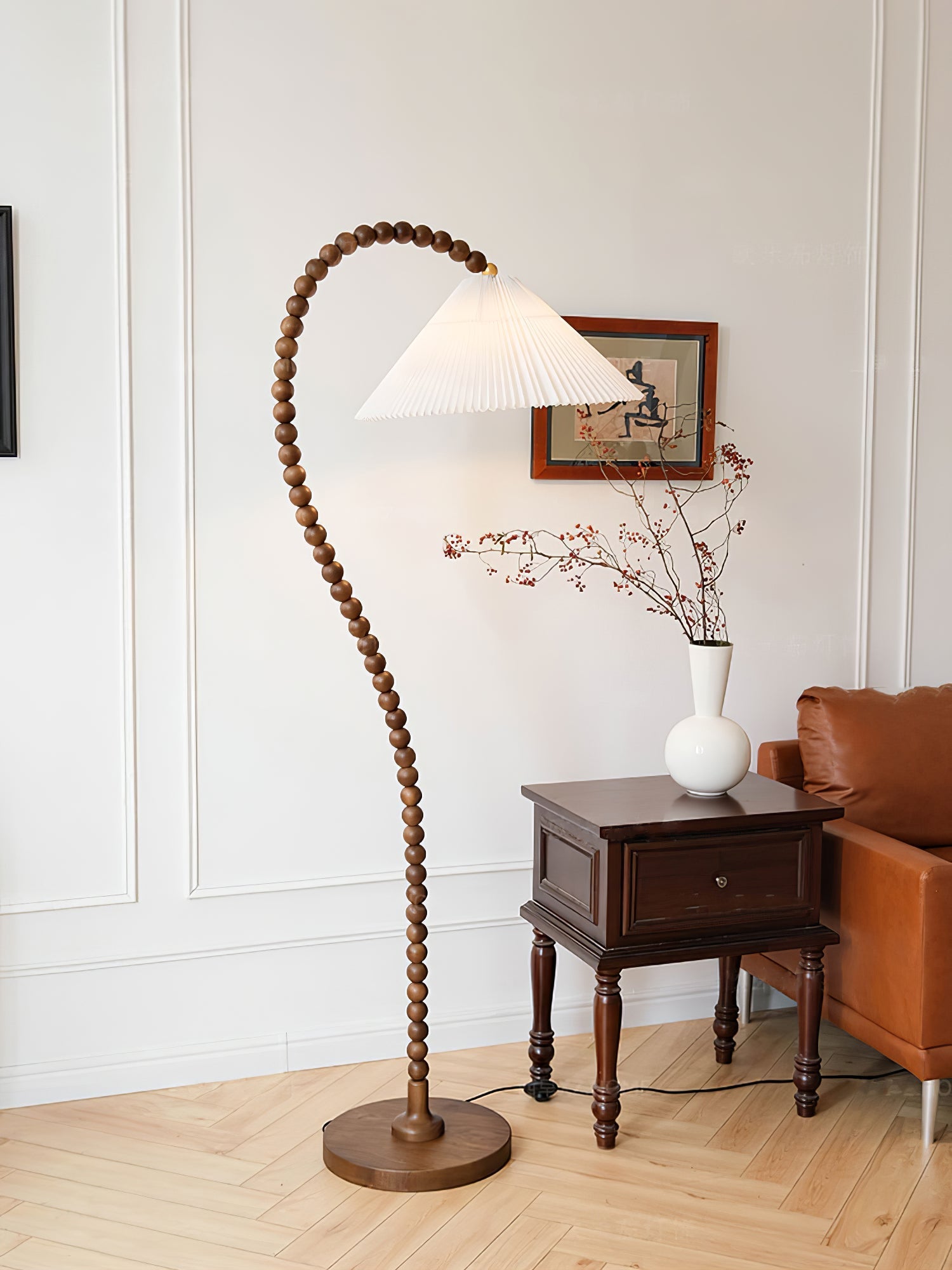 Nadia Modern Wood Floor Lamp-Neutral Decor