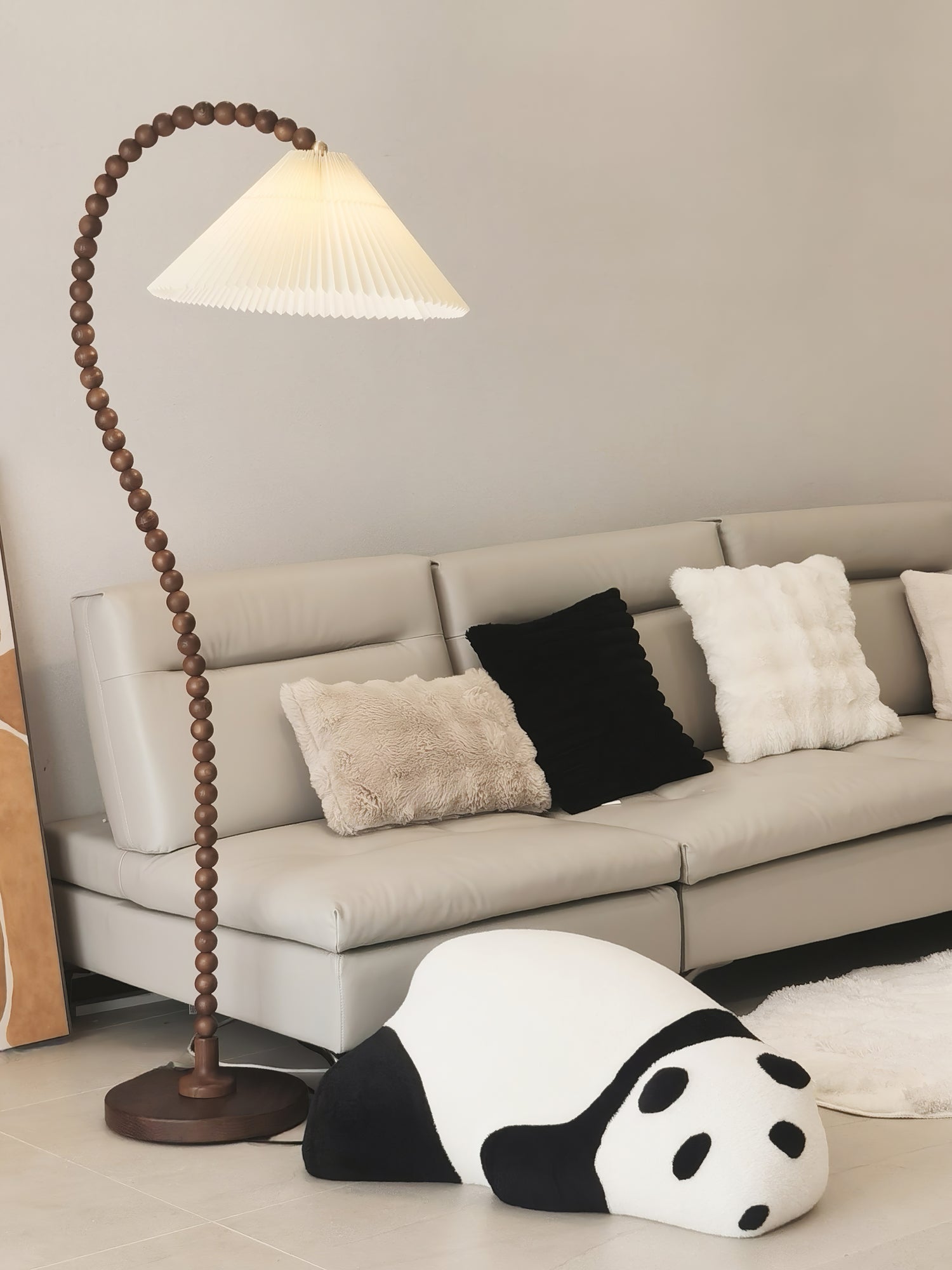 Nadia Modern Wood Floor Lamp-Neutral Decor