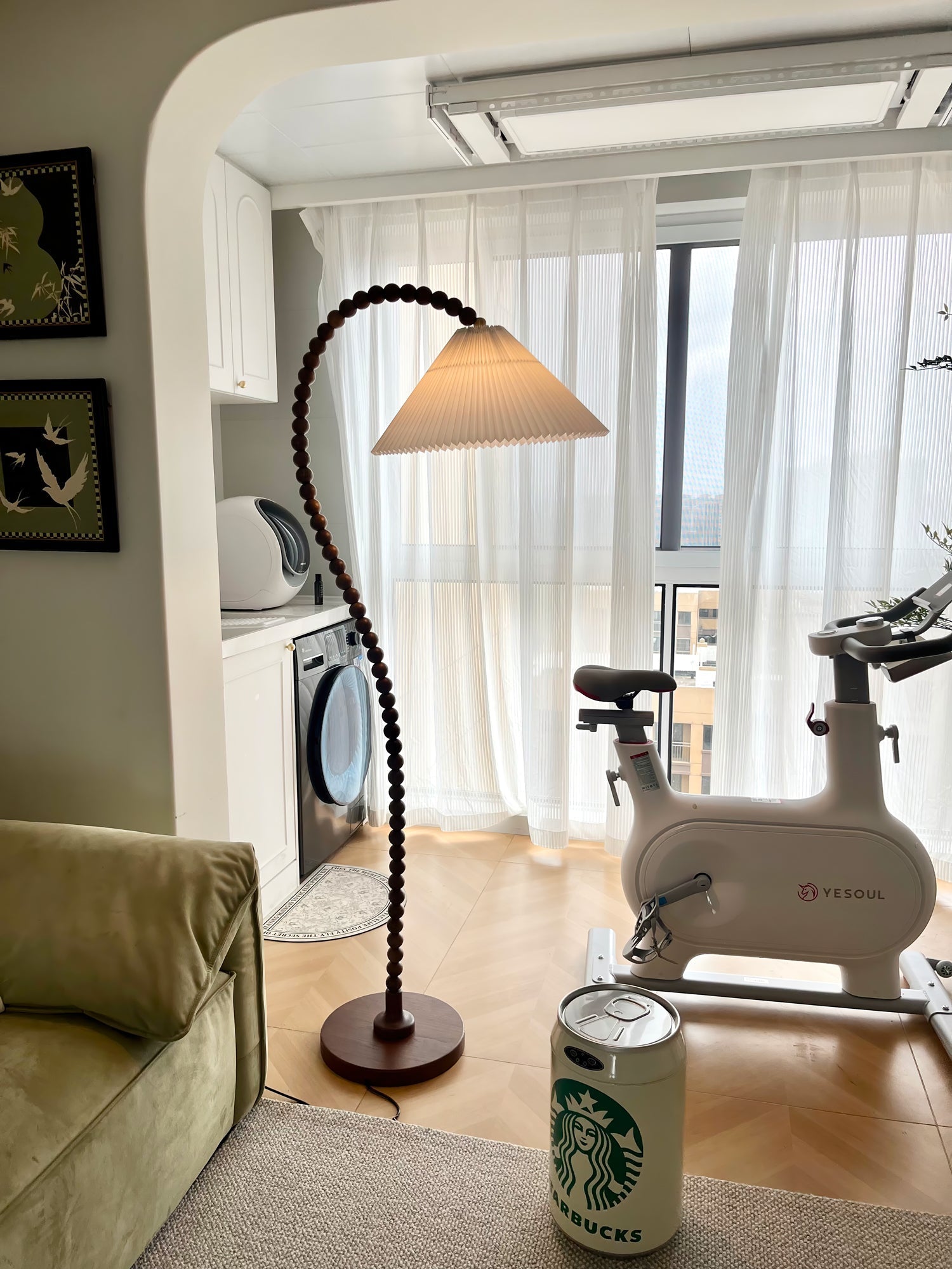 Nadia Modern Wood Floor Lamp-Neutral Decor