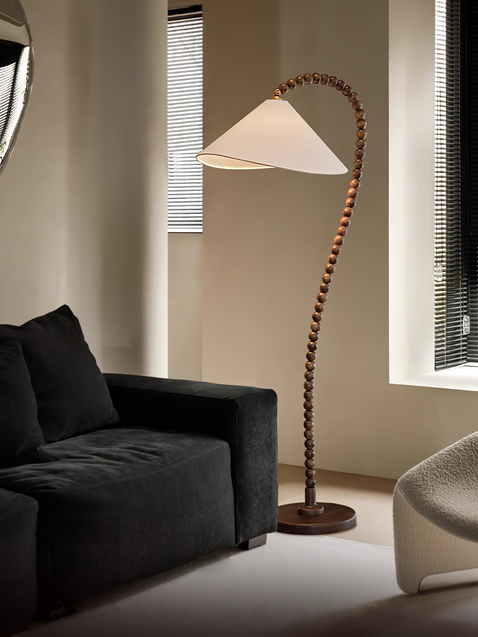 Nadia Modern Wood Floor Lamp-Neutral Decor
