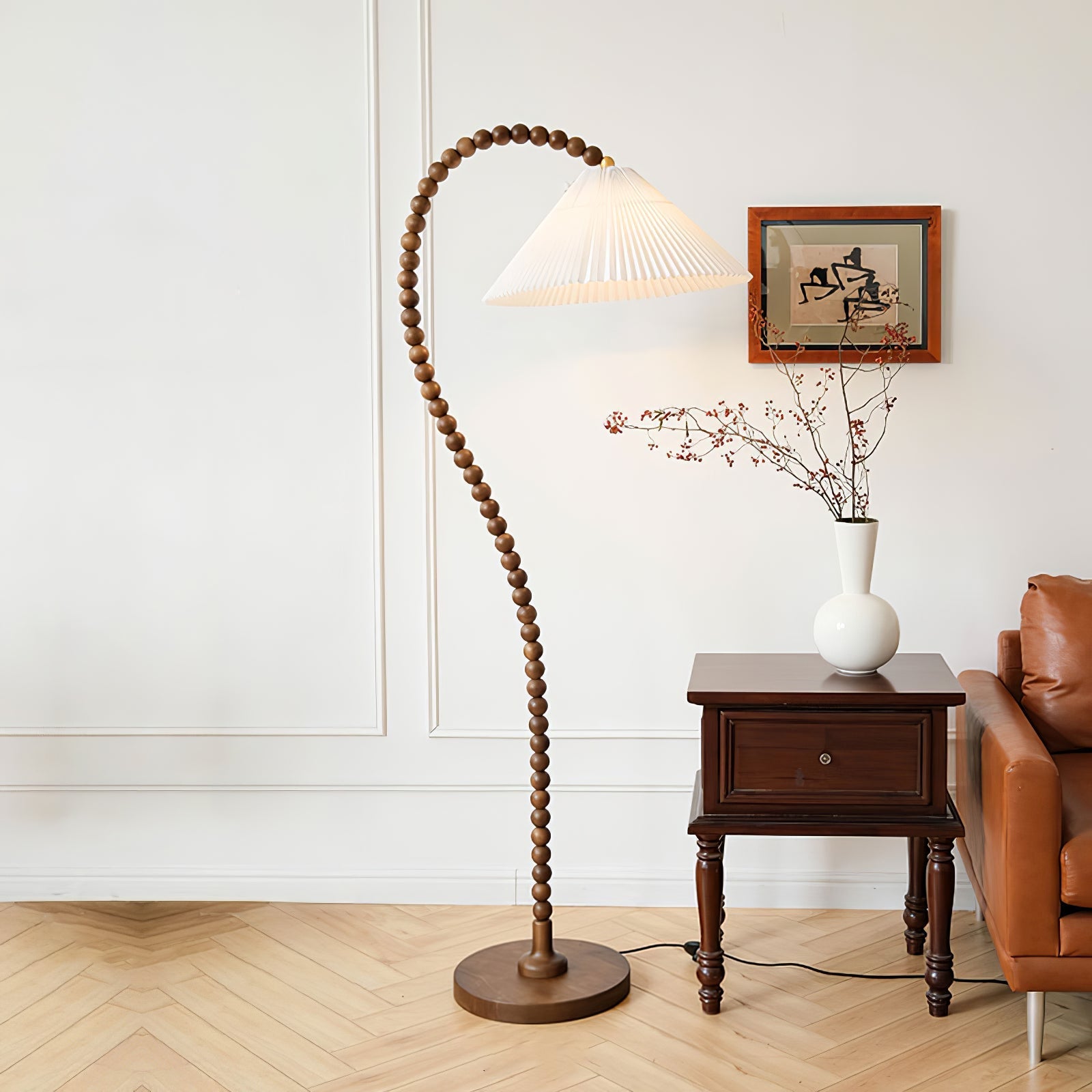 Nadia Modern Wood Floor Lamp-Neutral Decor