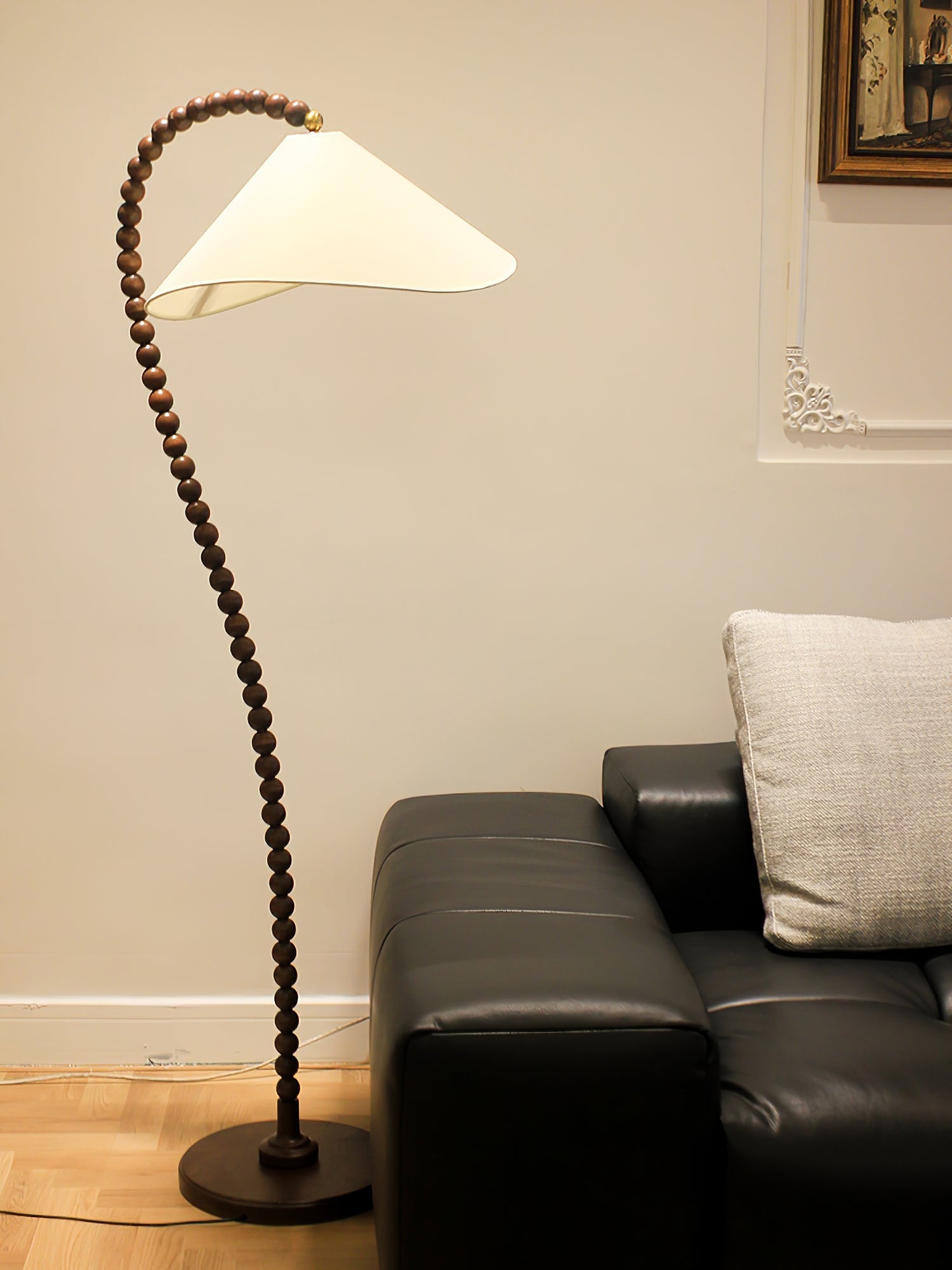 Nadia Modern Wood Floor Lamp-Neutral Decor
