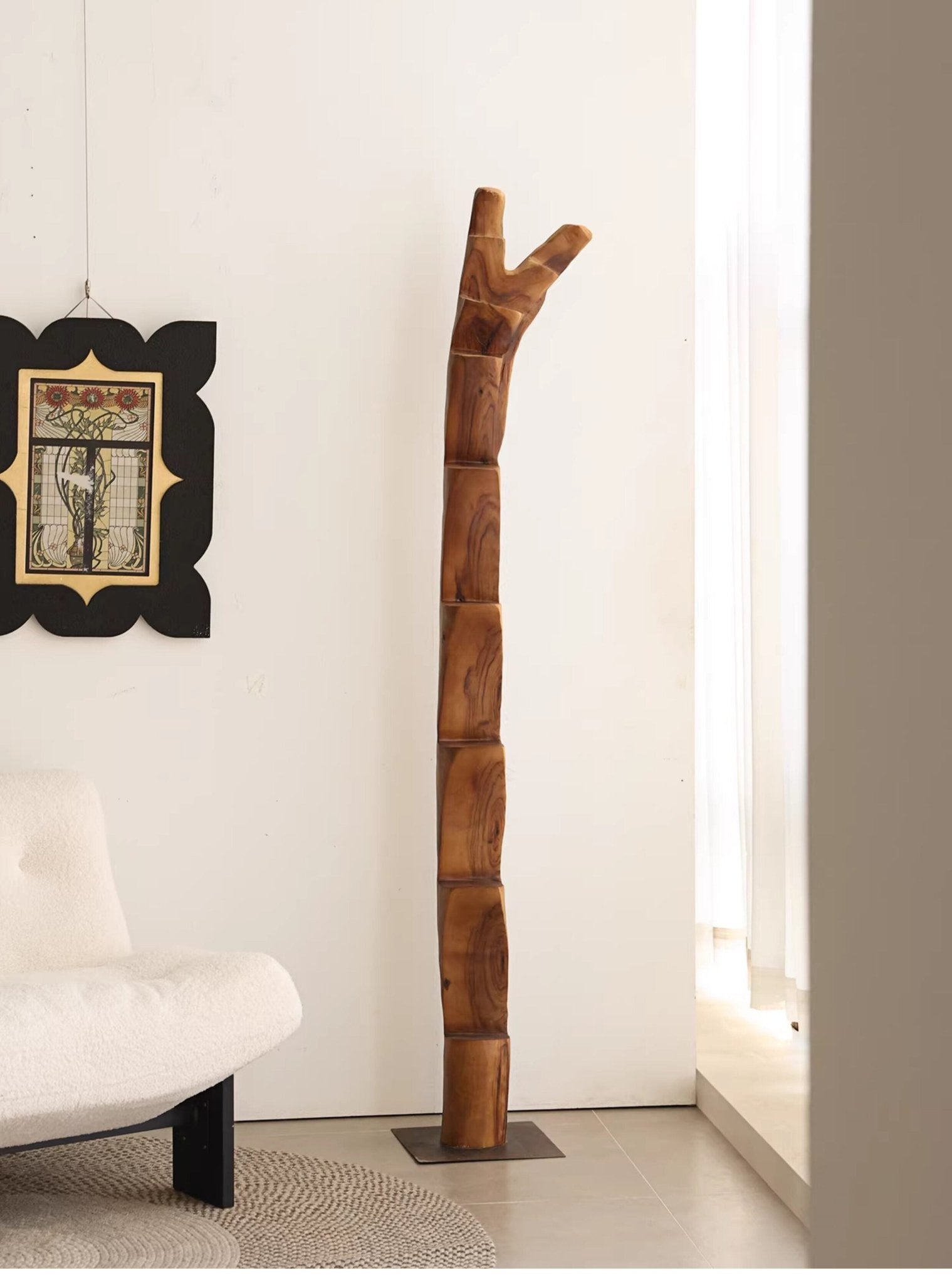 Wooden Branch Candle Tower-Neutral Decor