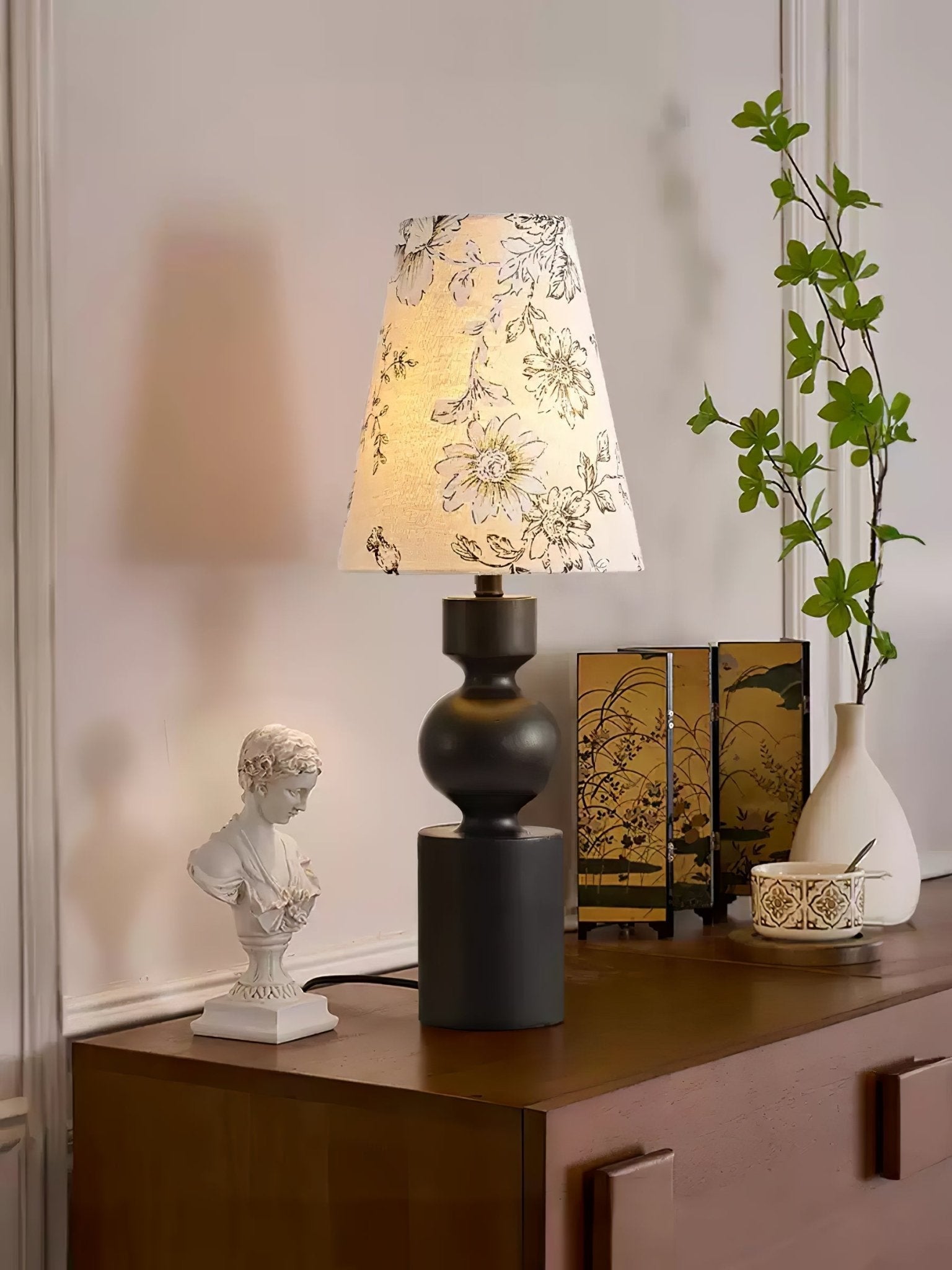 Thorne Vintage WoodnTable Lamp-Neutral Decor