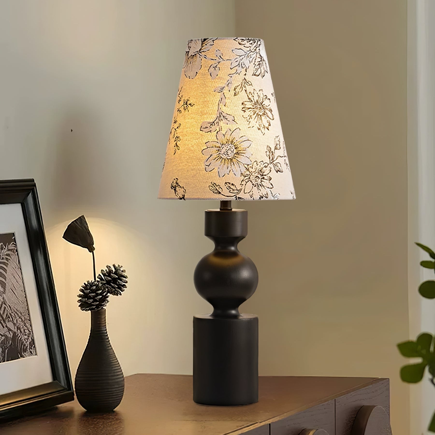 Thorne Vintage WoodnTable Lamp-Neutral Decor