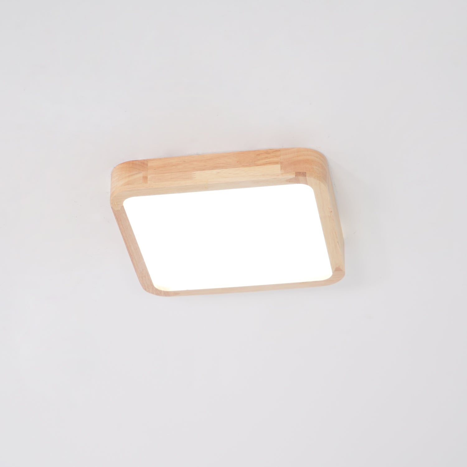 Lustra Ceiling Light Wooden Geometric LED-Neutral Decor