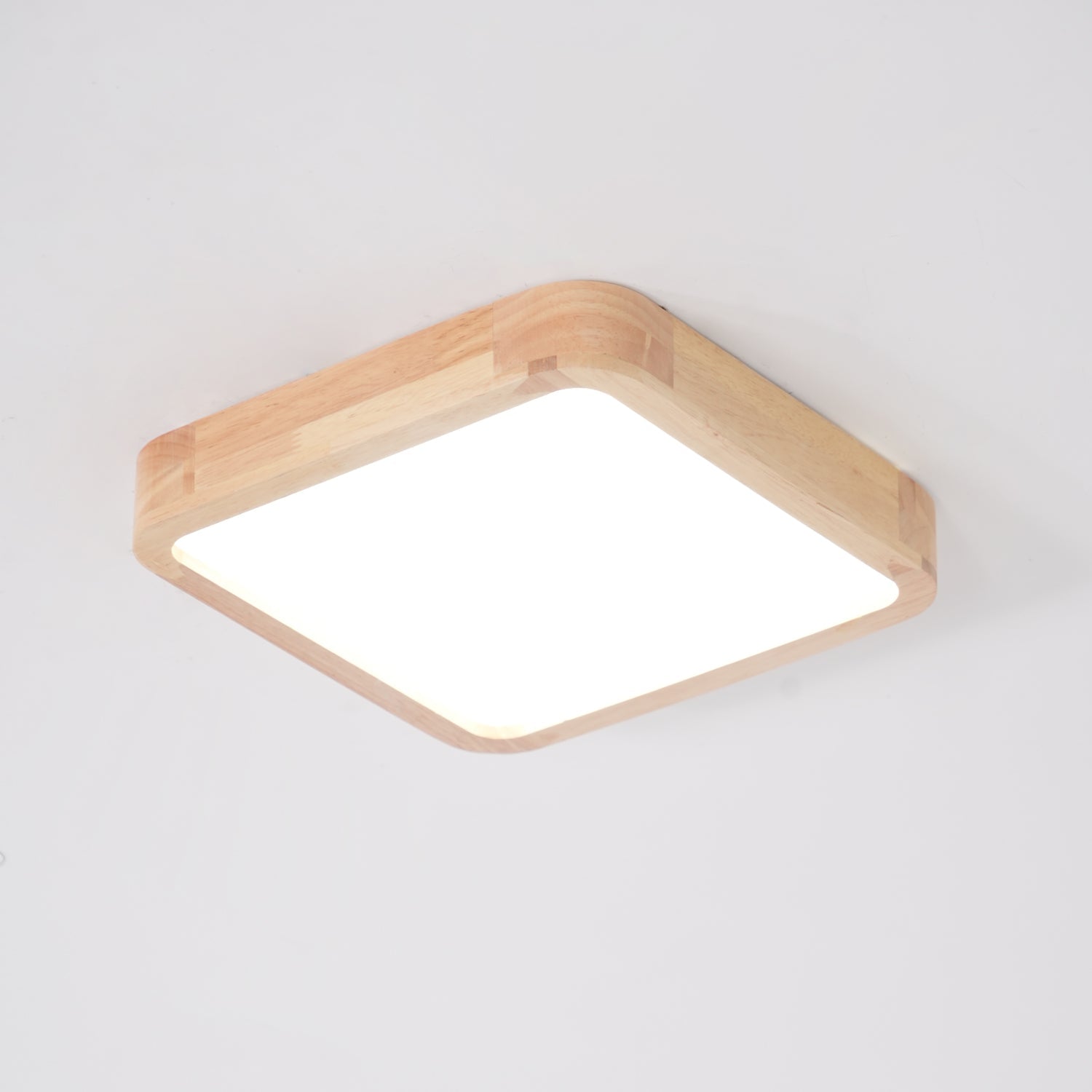 Lustra Ceiling Light Wooden Geometric LED-Neutral Decor