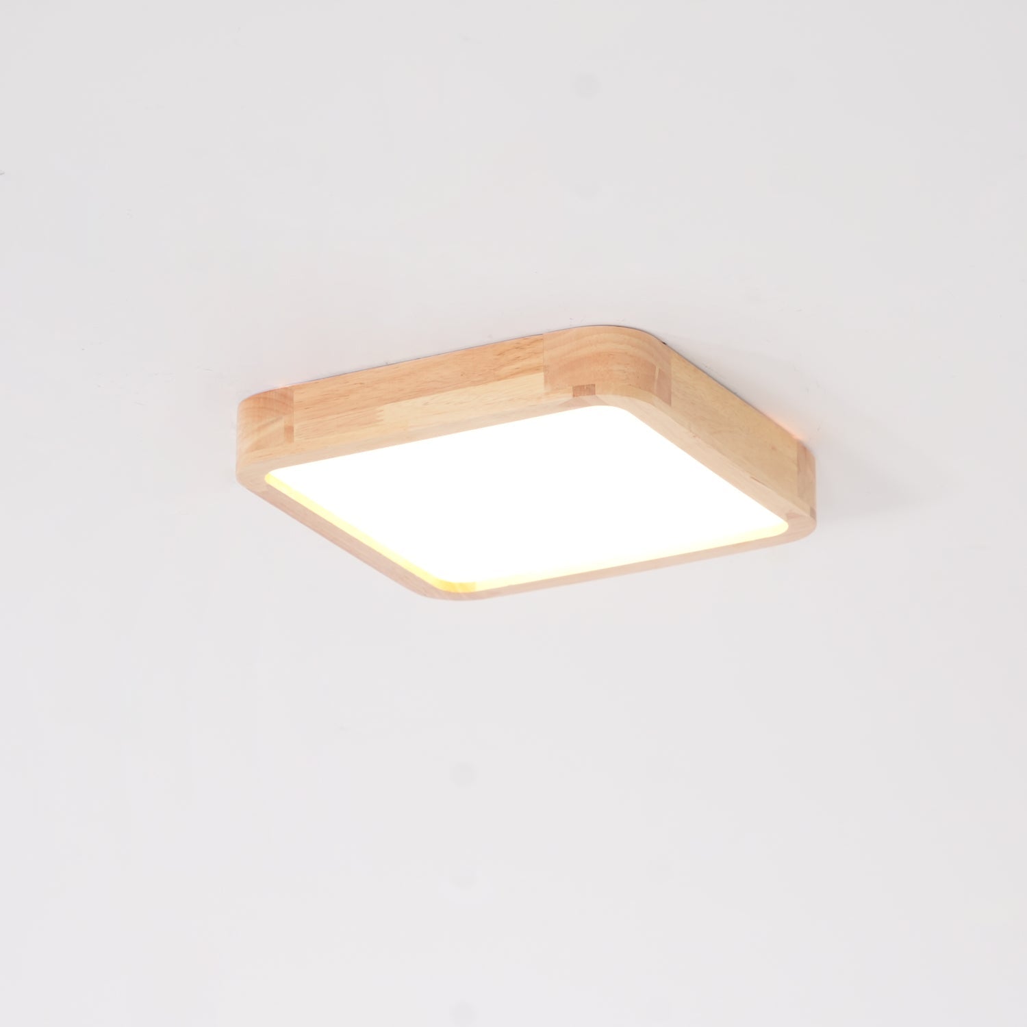 Lustra Ceiling Light Wooden Geometric LED-Neutral Decor