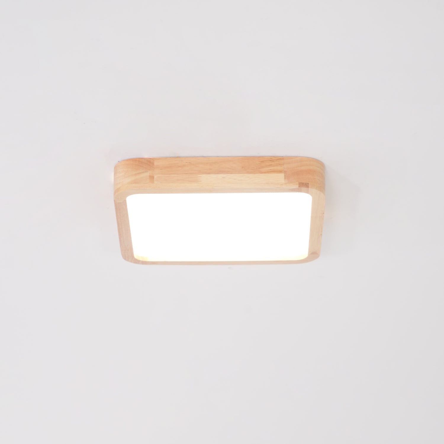 Lustra Ceiling Light Wooden Geometric LED-Neutral Decor