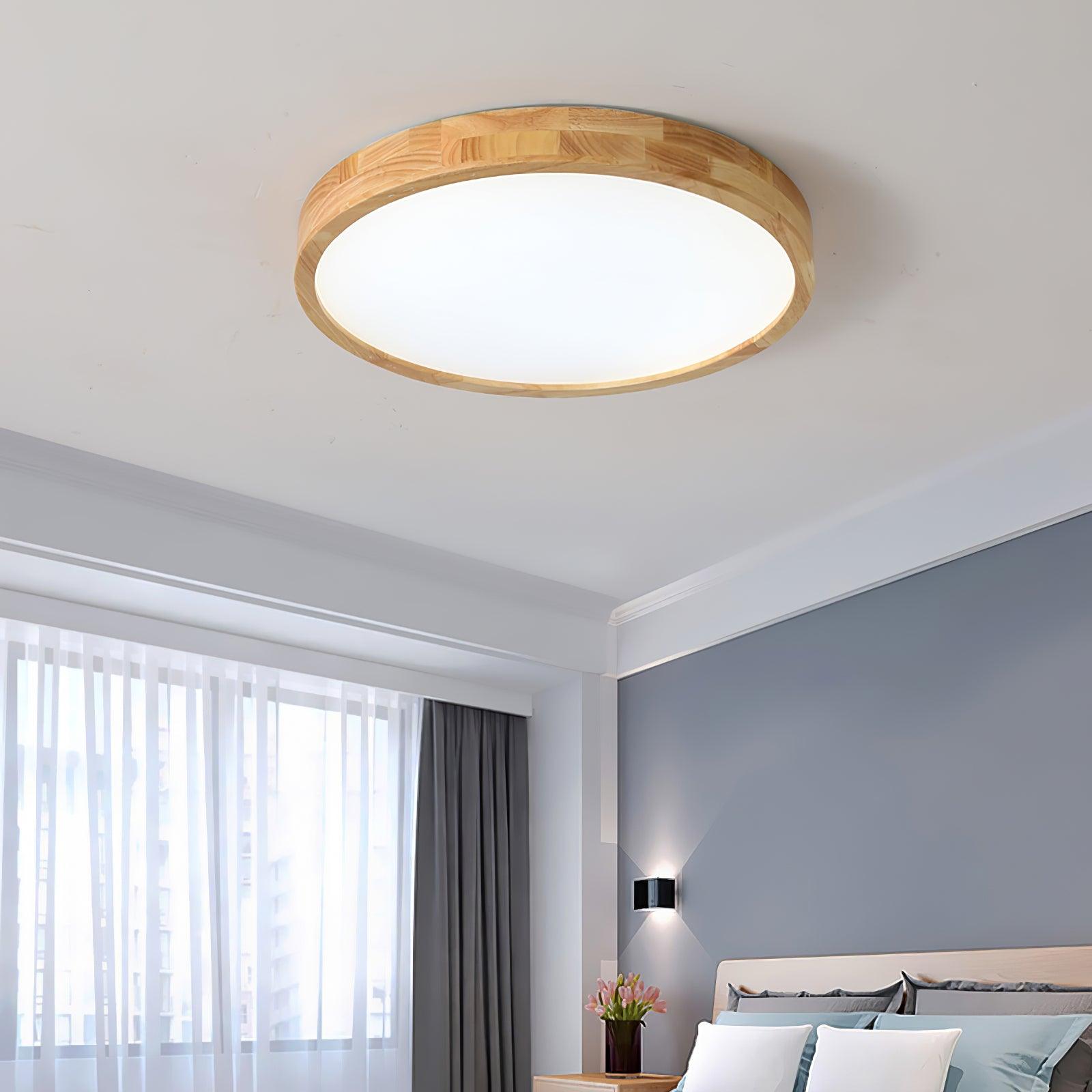 Lustra Ceiling Light Wooden Geometric LED-Neutral Decor