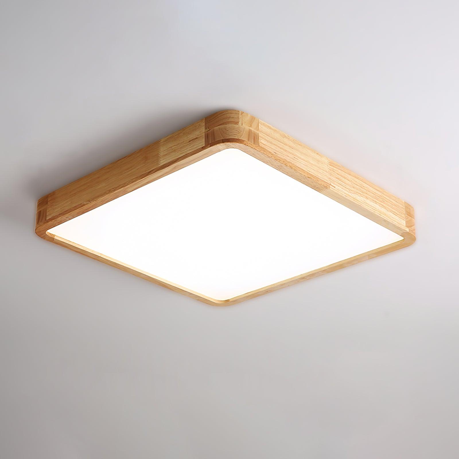 Lustra Ceiling Light Wooden Geometric LED-Neutral Decor