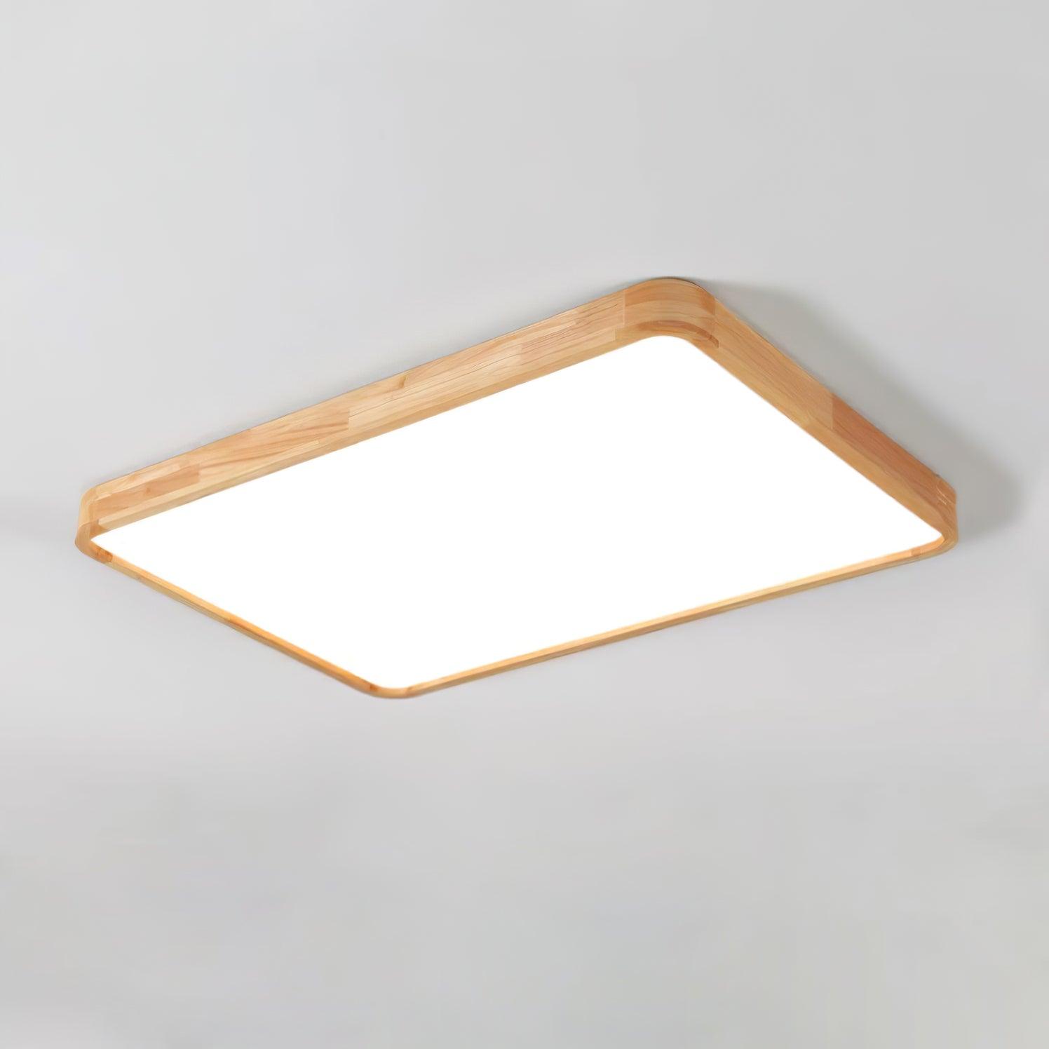 Lustra Ceiling Light Wooden Geometric LED-Neutral Decor