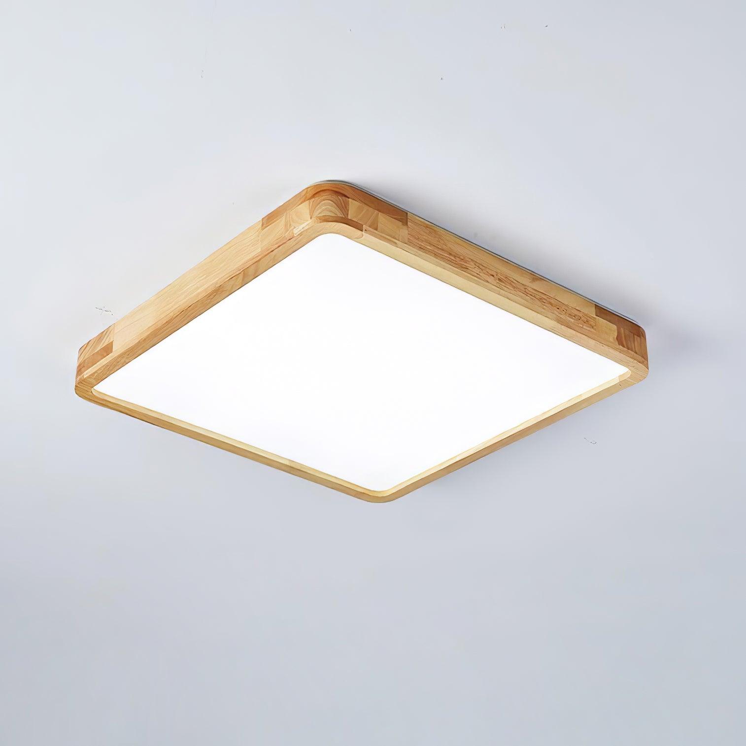 Lustra Ceiling Light Wooden Geometric LED-Neutral Decor