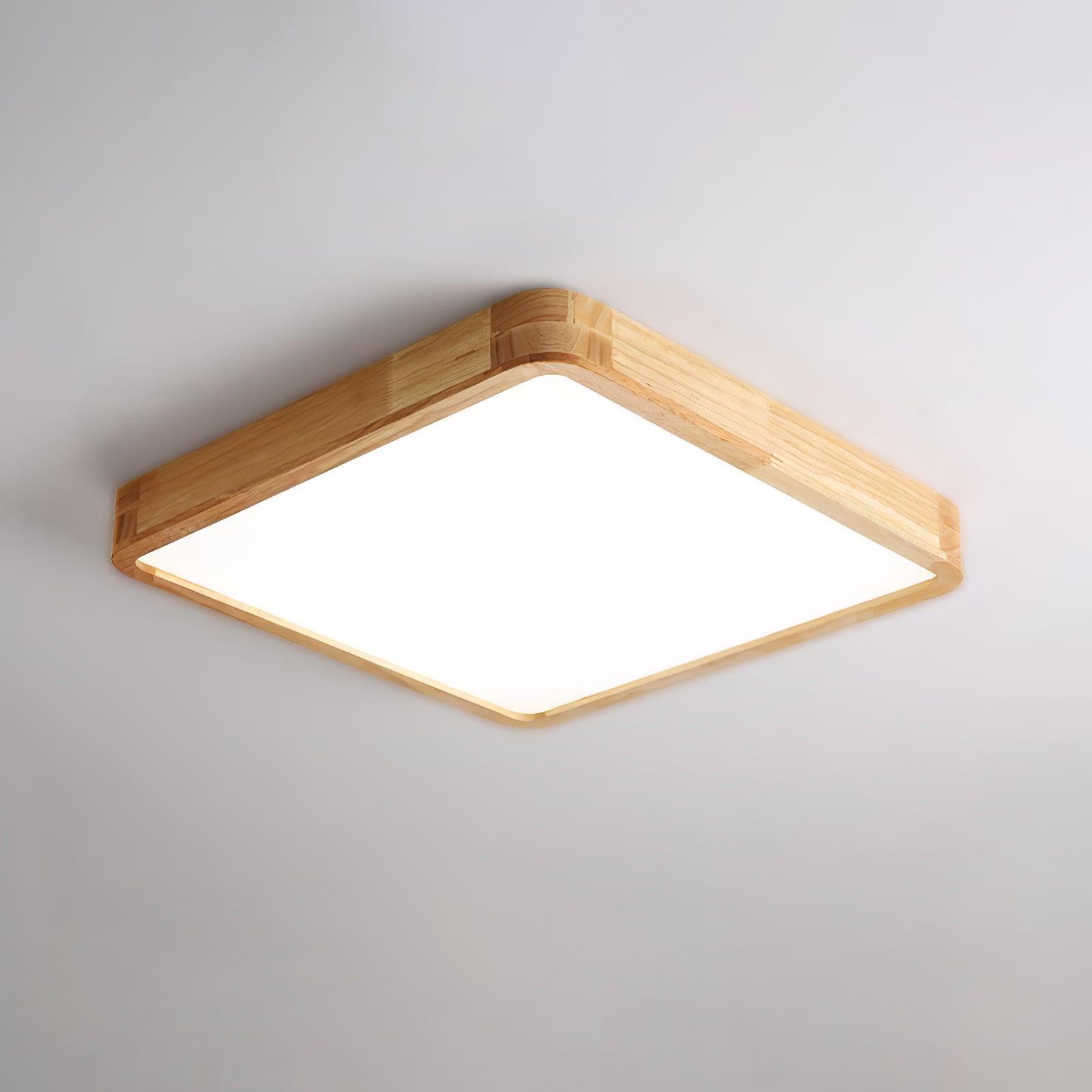 Lustra Ceiling Light Wooden Geometric LED-Neutral Decor