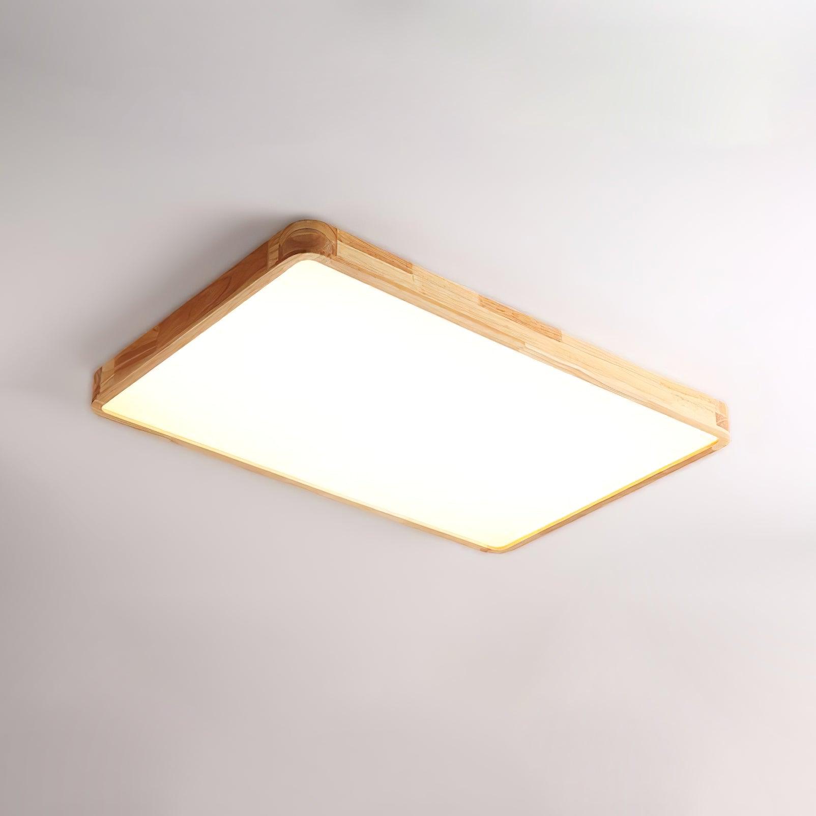 Lustra Ceiling Light Wooden Geometric LED-Neutral Decor